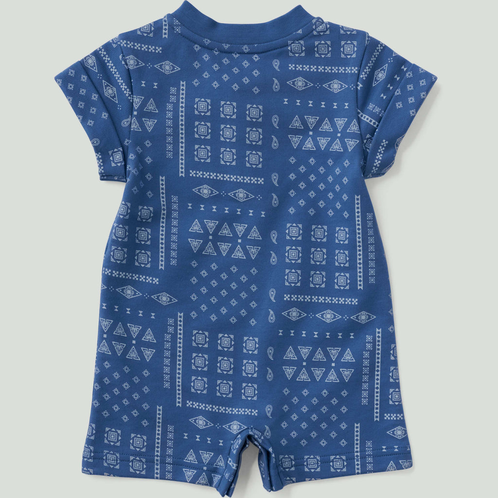 Kids' short sleeve french terry romper (baby)