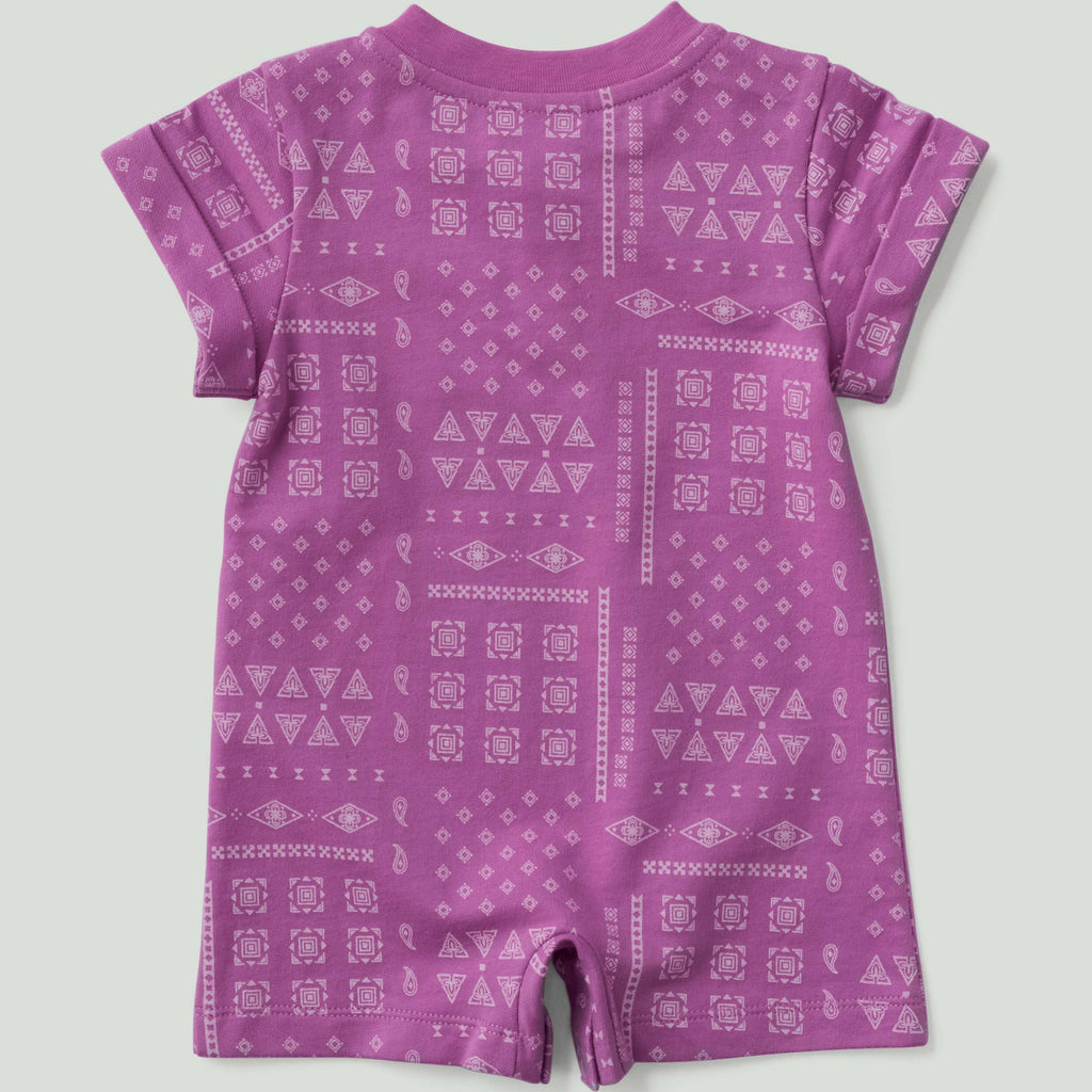 Kids' short sleeve french terry romper (baby)