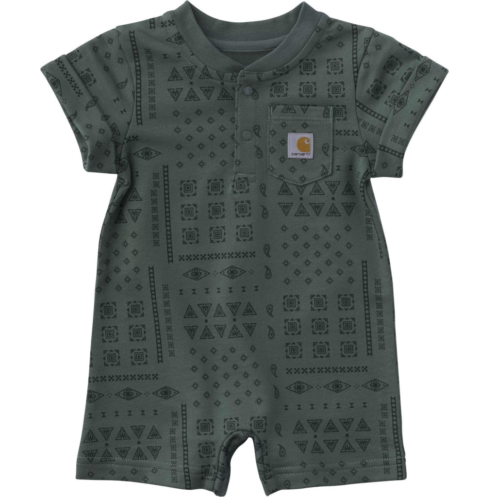 Kids' short sleeve french terry romper (baby)