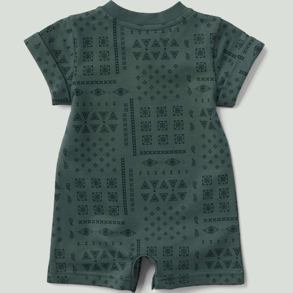 Kids' short sleeve french terry romper (baby)