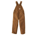 Kids' duck washed bib overall sizes (child)