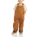 Kids' canvas bib overall flannel-lined (baby/toddler)