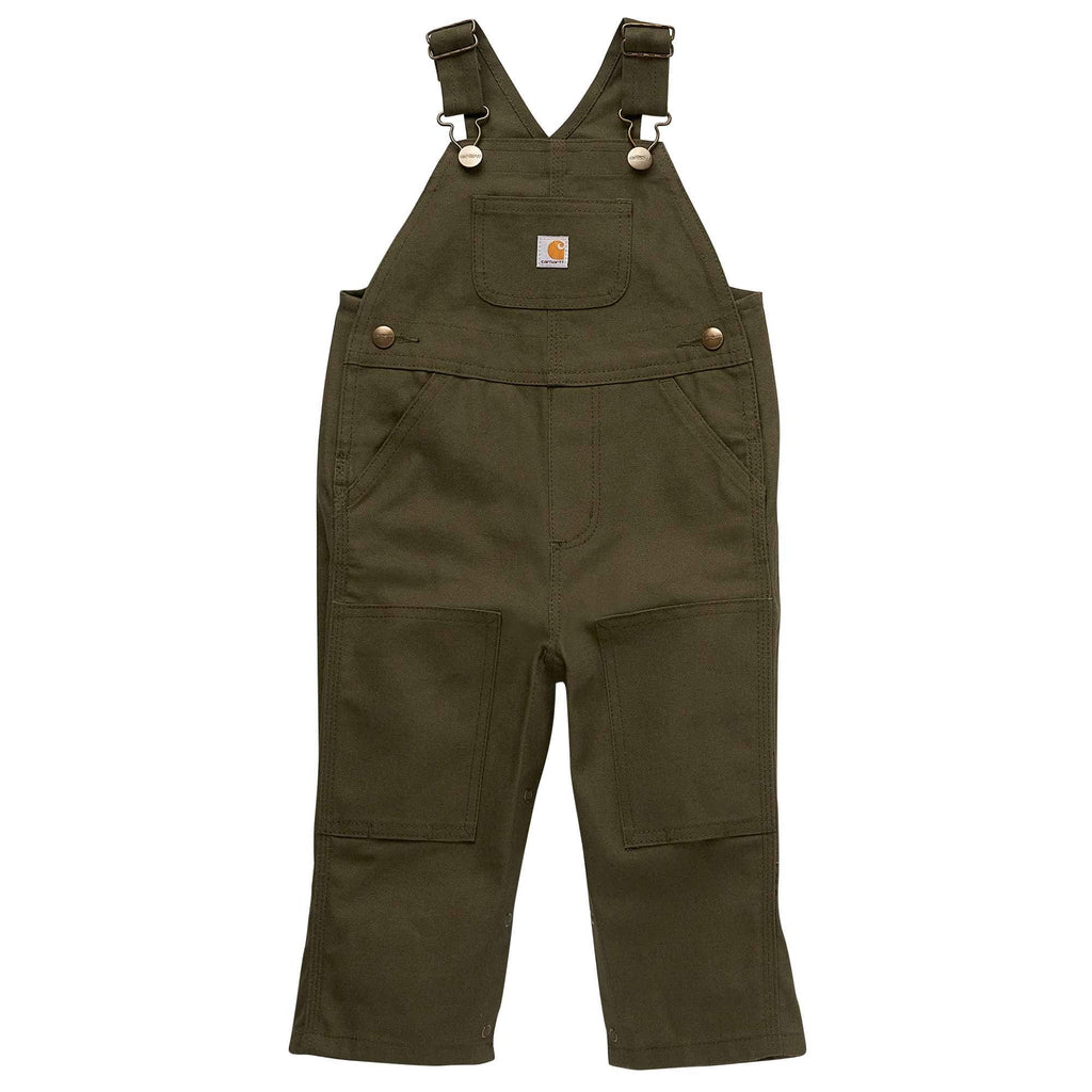 Kids' loose fit canvas bib overall (baby/toddler)