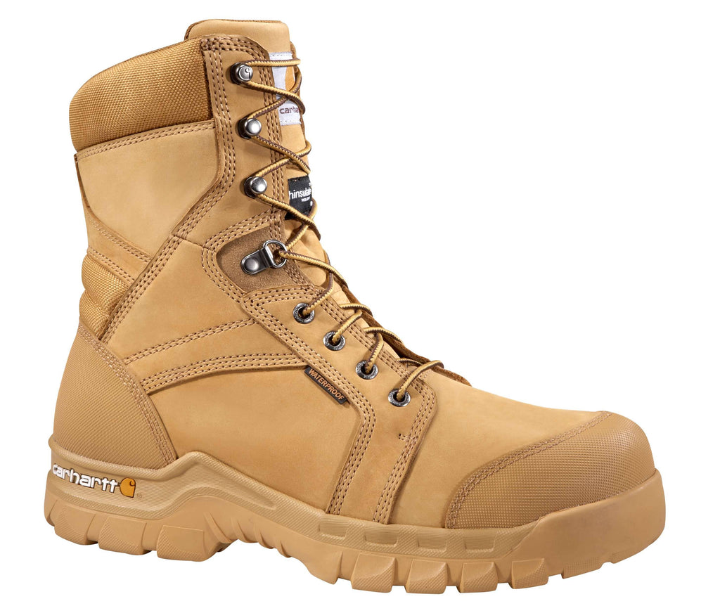 Rugged flex® waterproof insulated 8" soft toe work boot