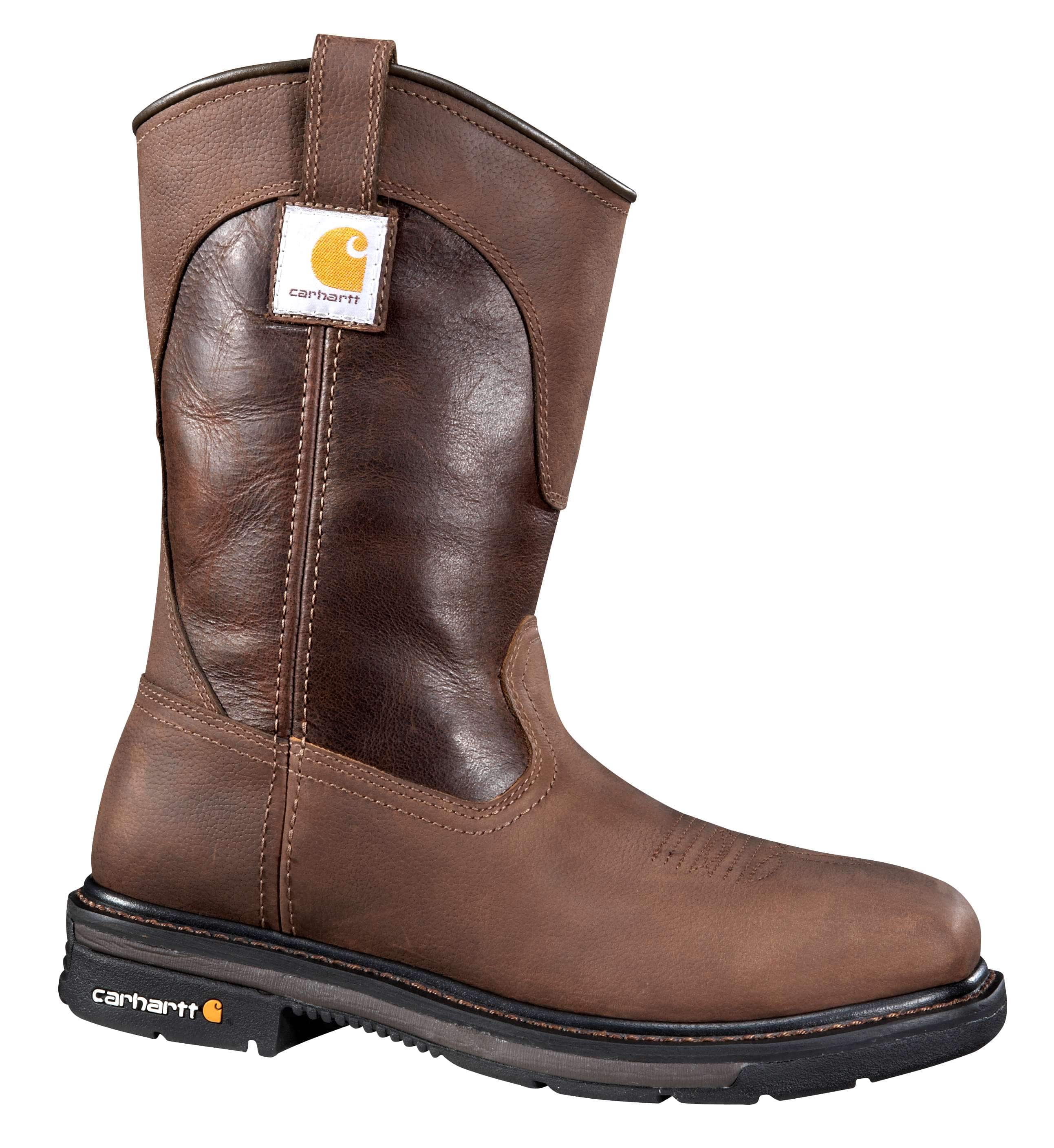 Rugged flex® square 11" steel toe wellington