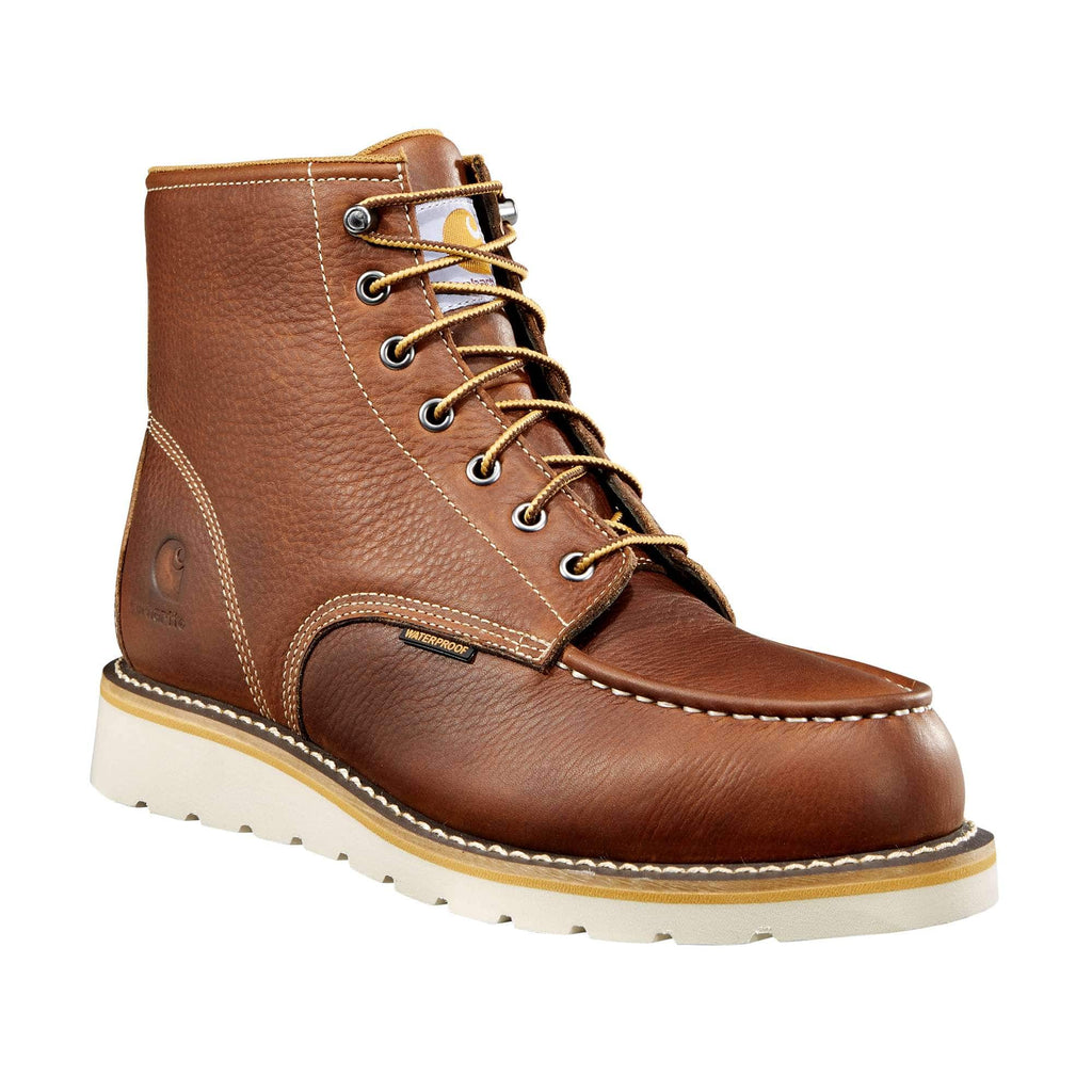 Waterproof 6" moc toe wedge boot