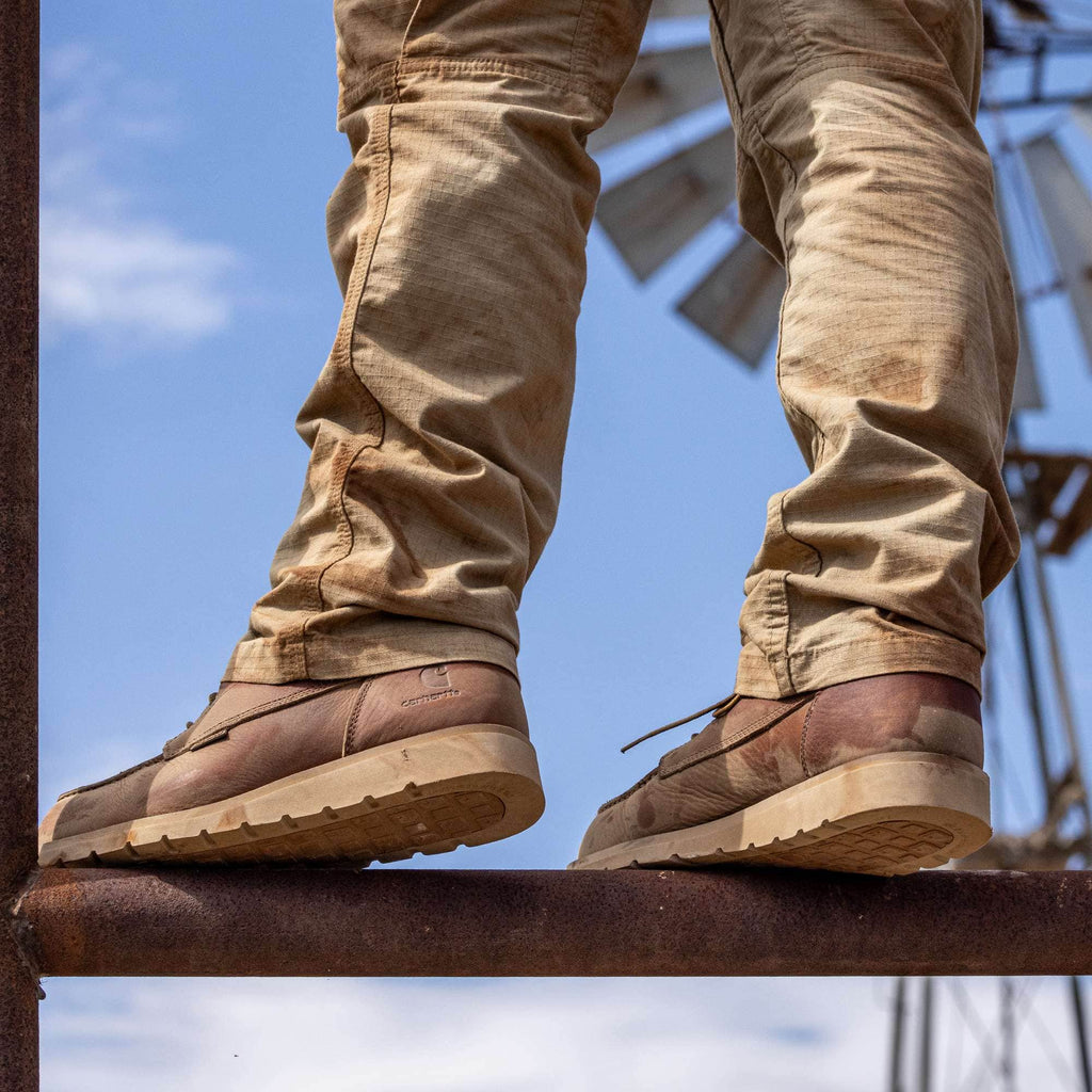 Waterproof 6" moc toe wedge boot
