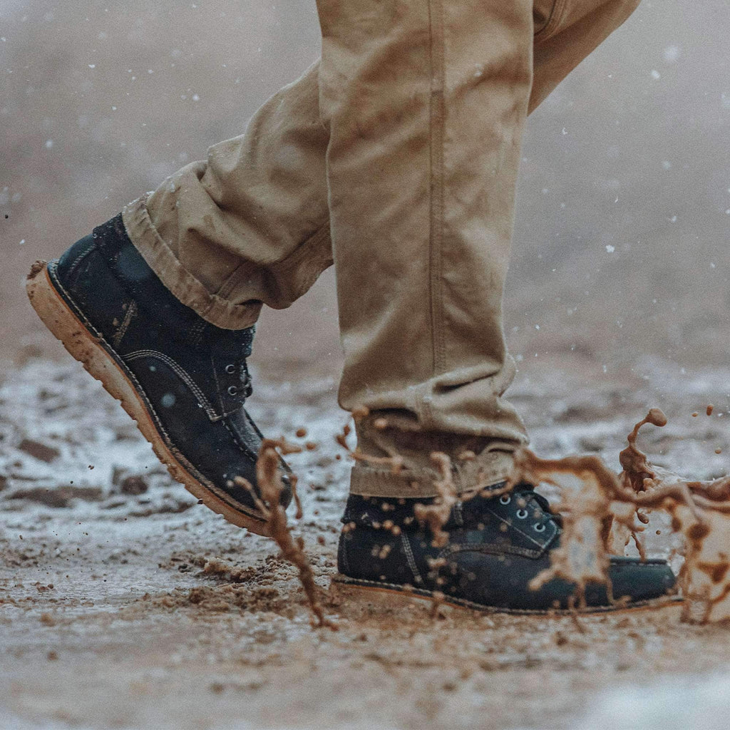 Waterproof 6" moc toe wedge boot