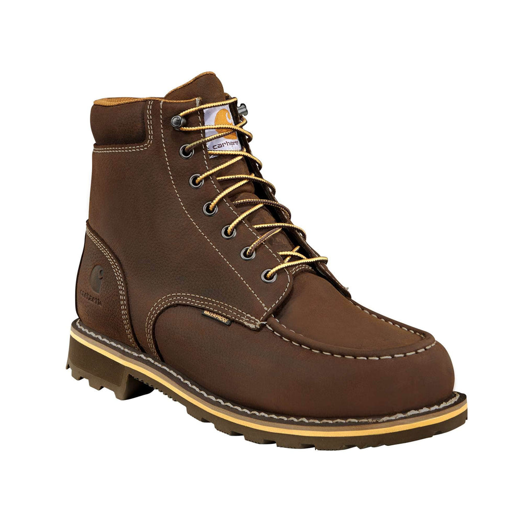 Traditional welt waterproof 6" moc toe work boot