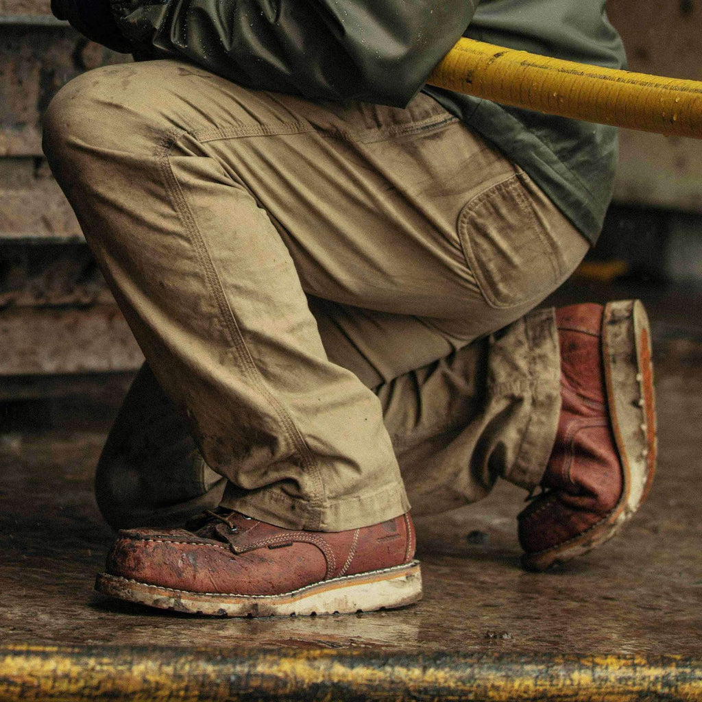 6" waterproof moc steel toe wedge work boot