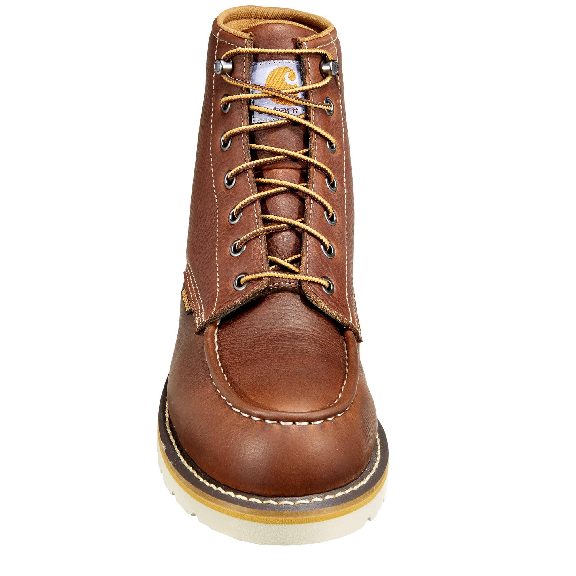 6" waterproof moc steel toe wedge work boot