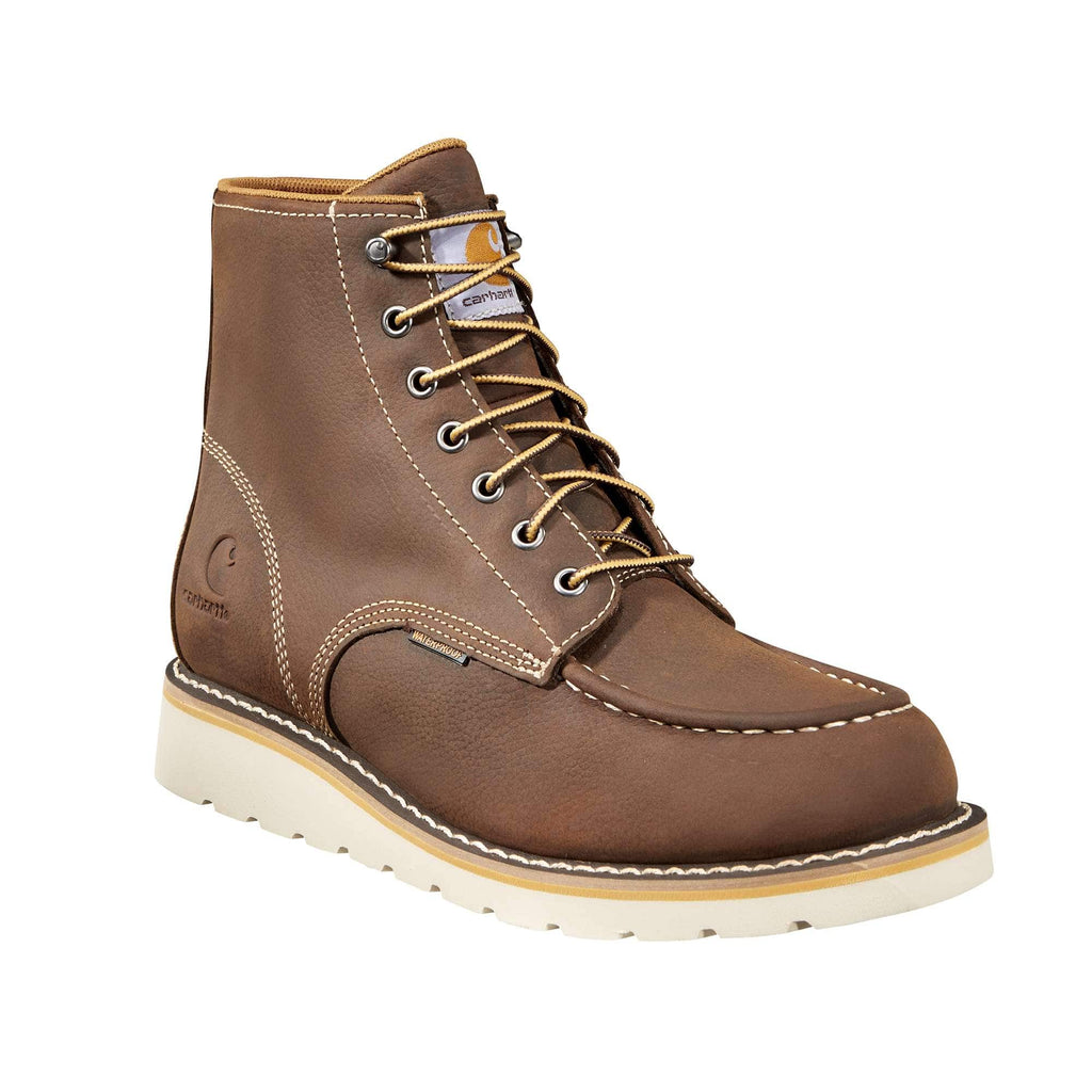 Waterproof 6" steel toe wedge boot