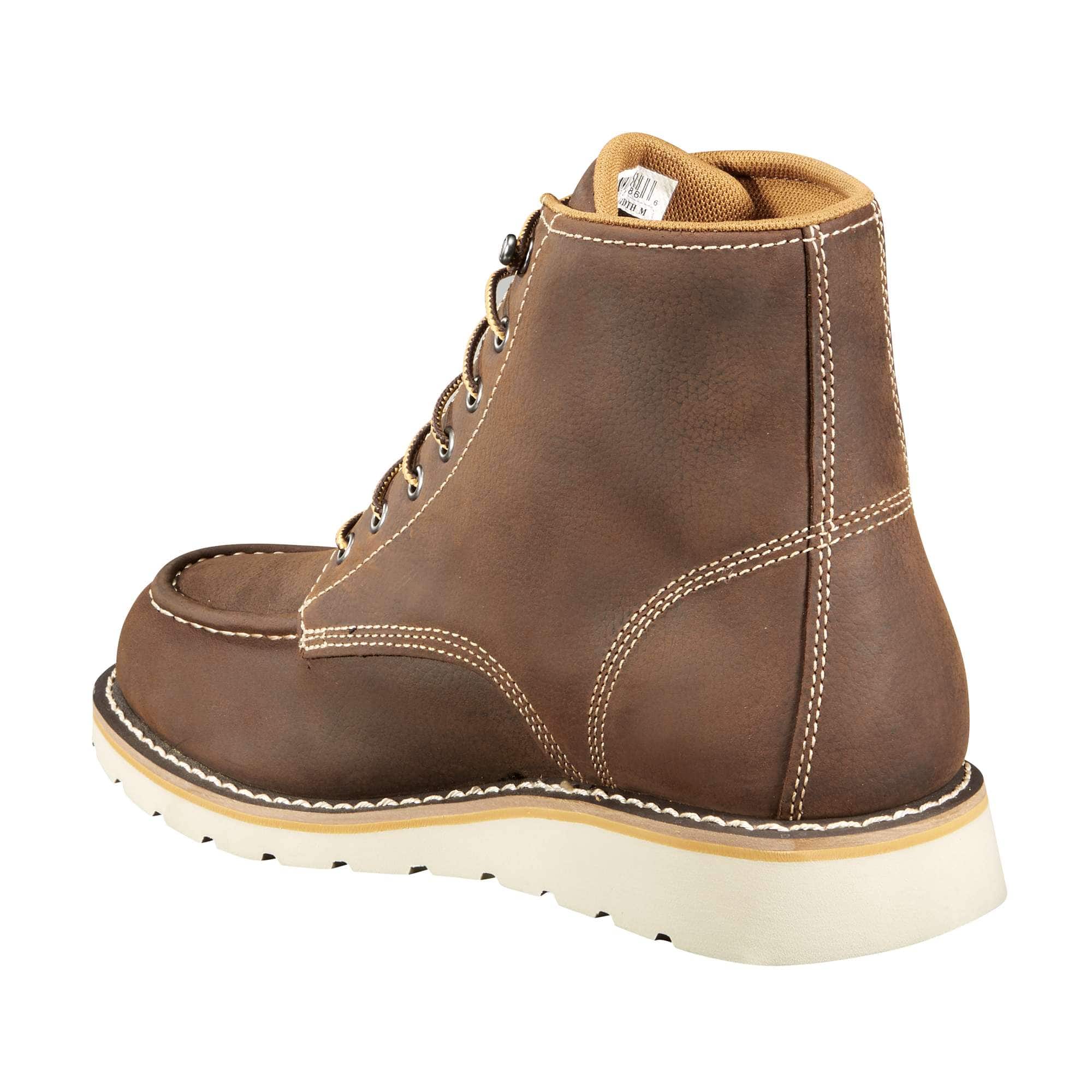 Waterproof 6" steel toe wedge boot