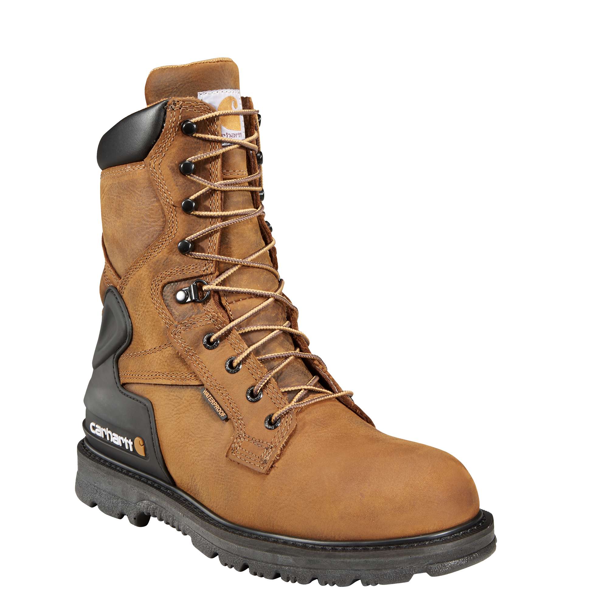 Heritage waterproof 8" steel toe work boot