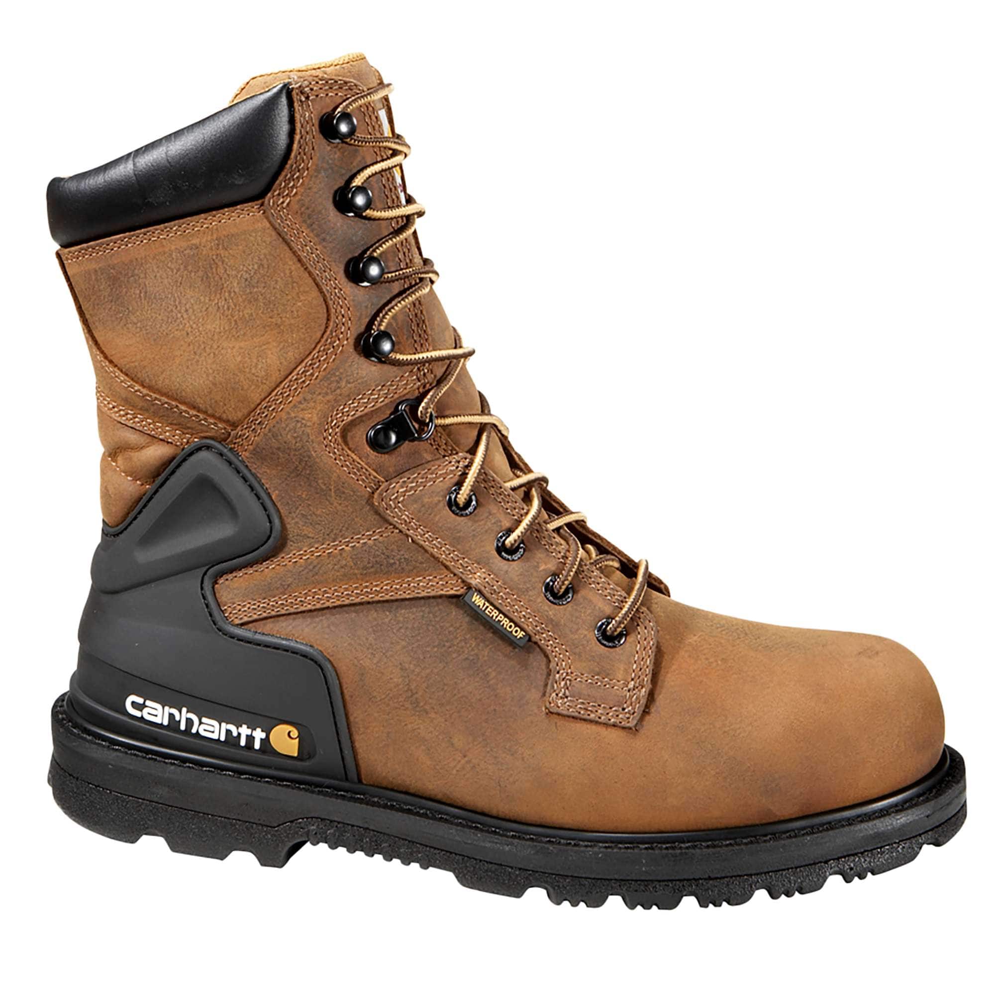 Heritage waterproof 8" steel toe work boot