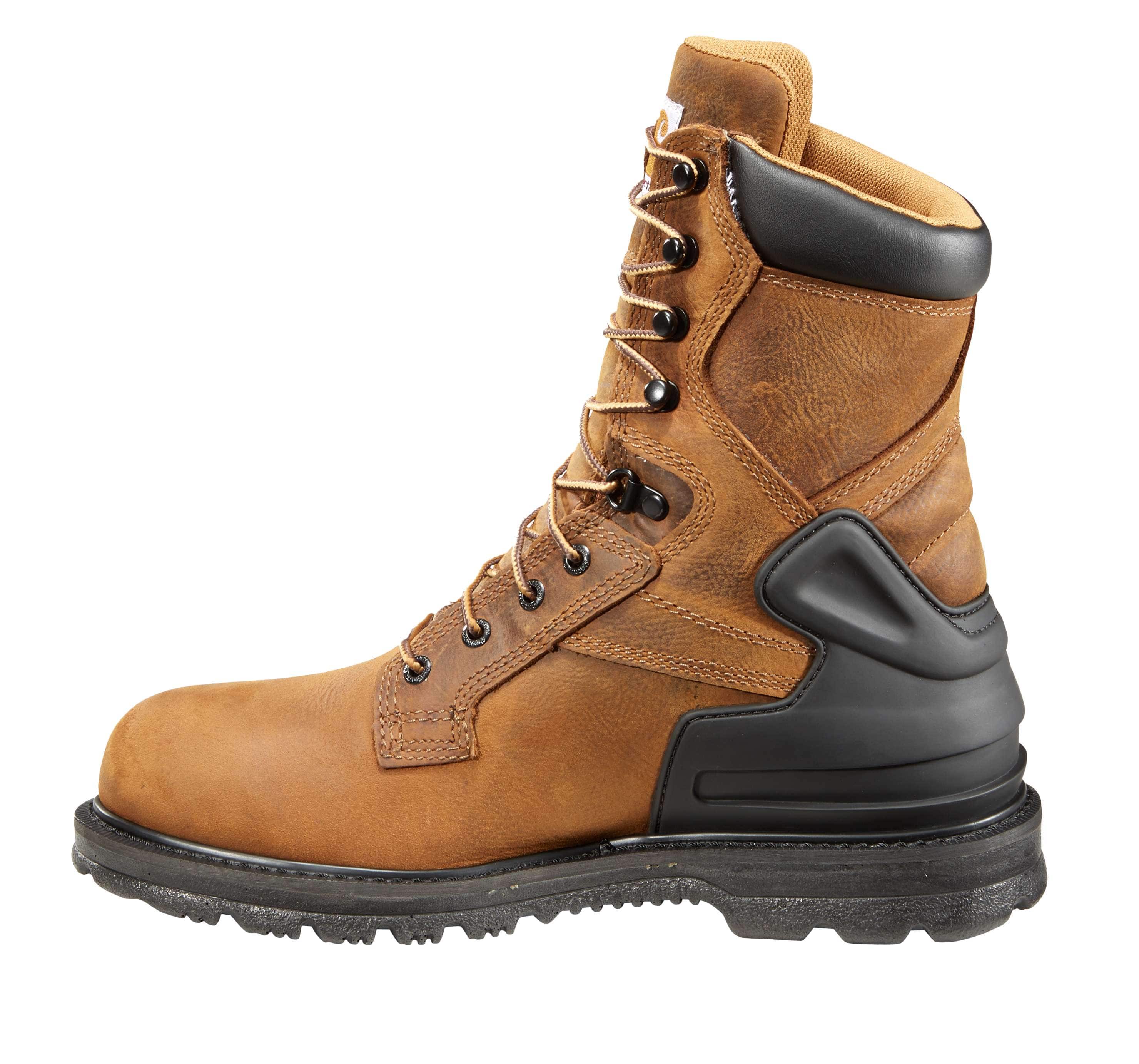Heritage waterproof 8" steel toe work boot