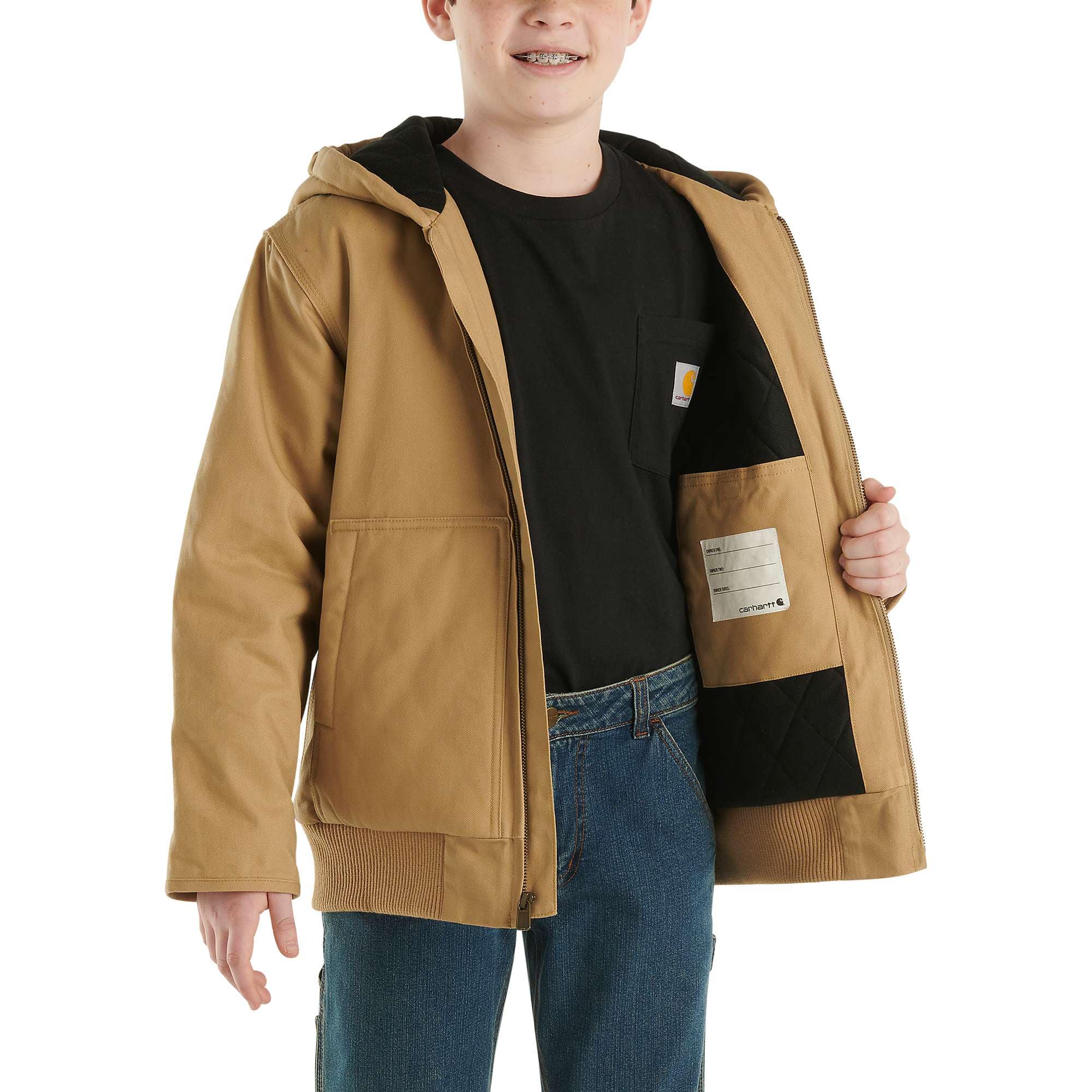 Boys' flannel quilt lined active jac (child/youth)