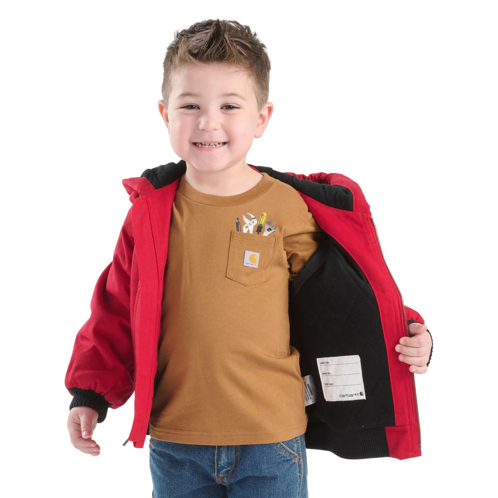 Boys' canvas insulated hooded active jac (baby/toddler)