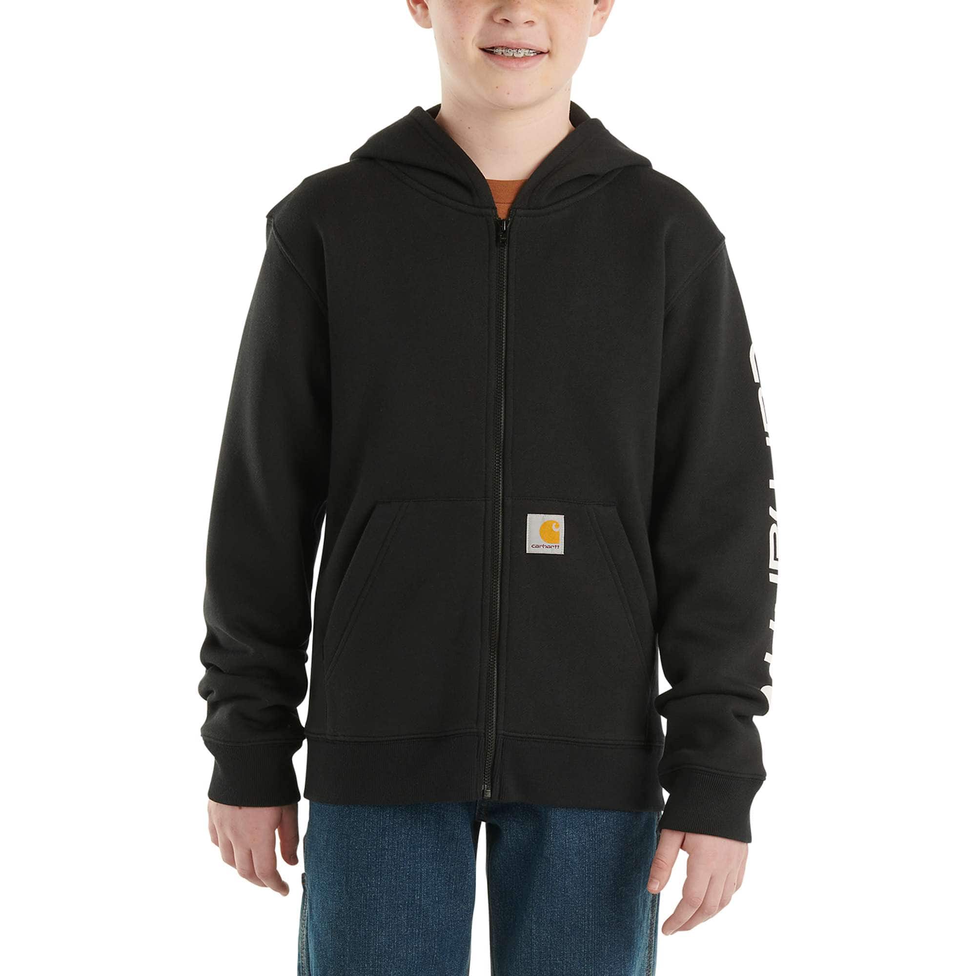 Boys' long-sleeve full zip logo sweatshirt (child/youth)
