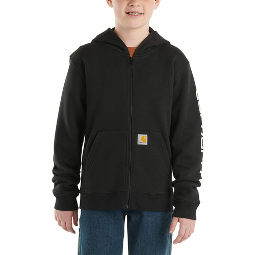 Boys' long-sleeve full zip logo sweatshirt (child/youth)