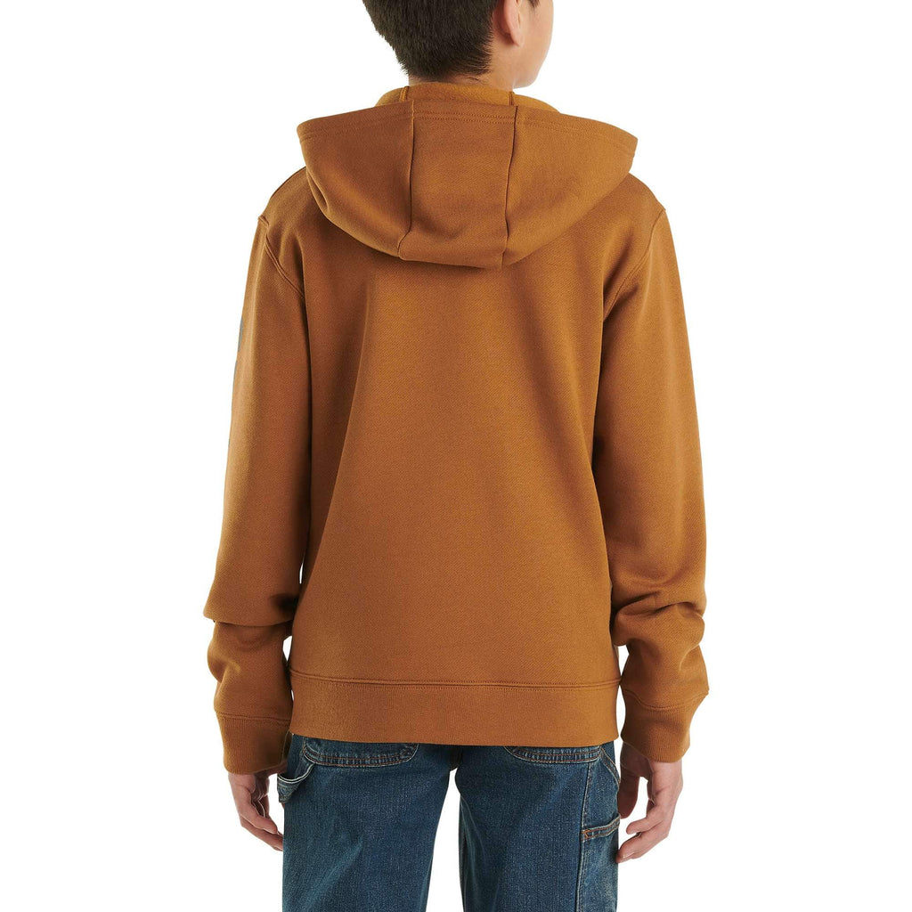 Boys' long-sleeve full zip logo sweatshirt (child/youth)