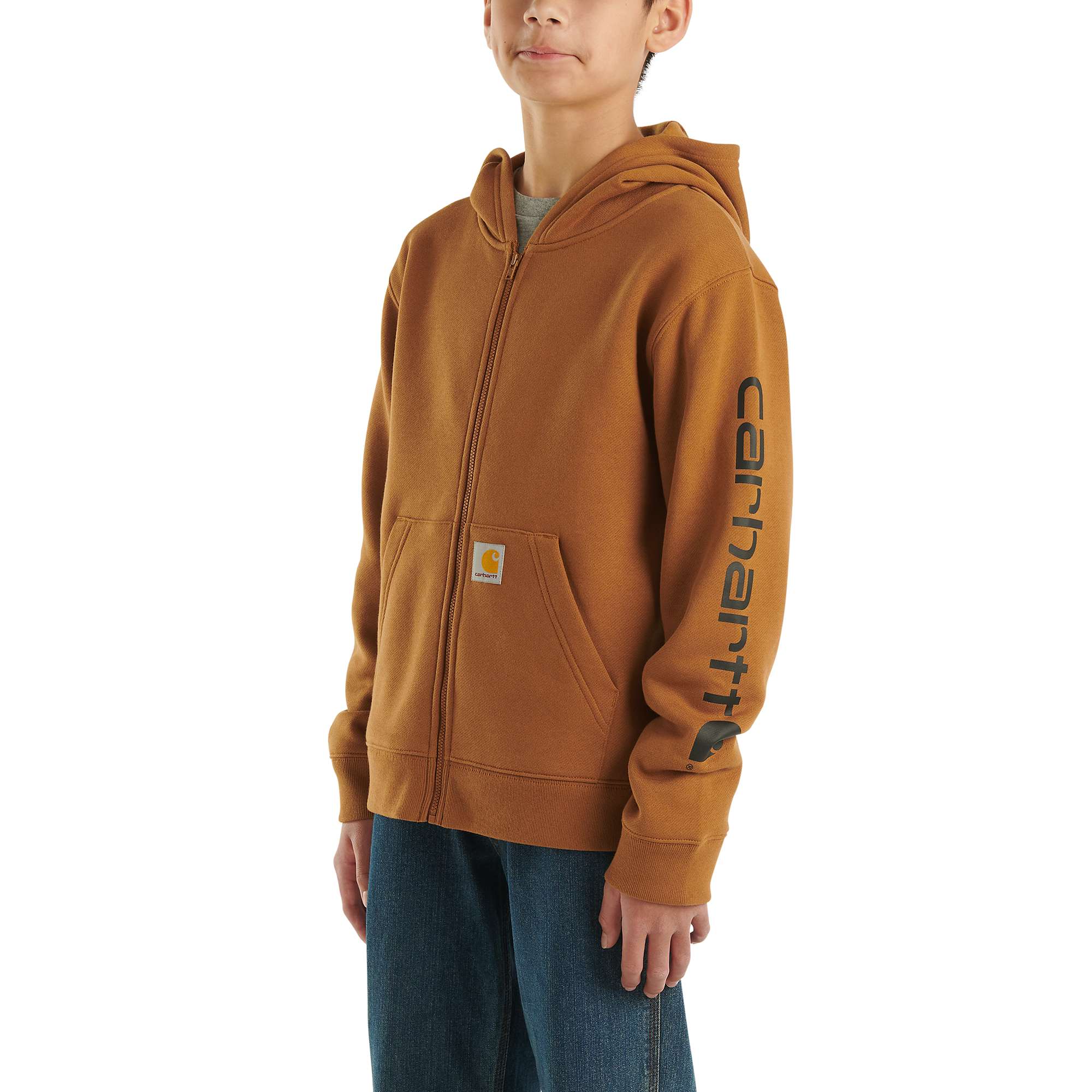 Boys' long-sleeve full zip logo sweatshirt (child/youth)