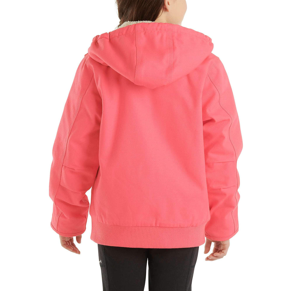 Girls' long sleeve active jac flannel sherpa lined (child/youth)