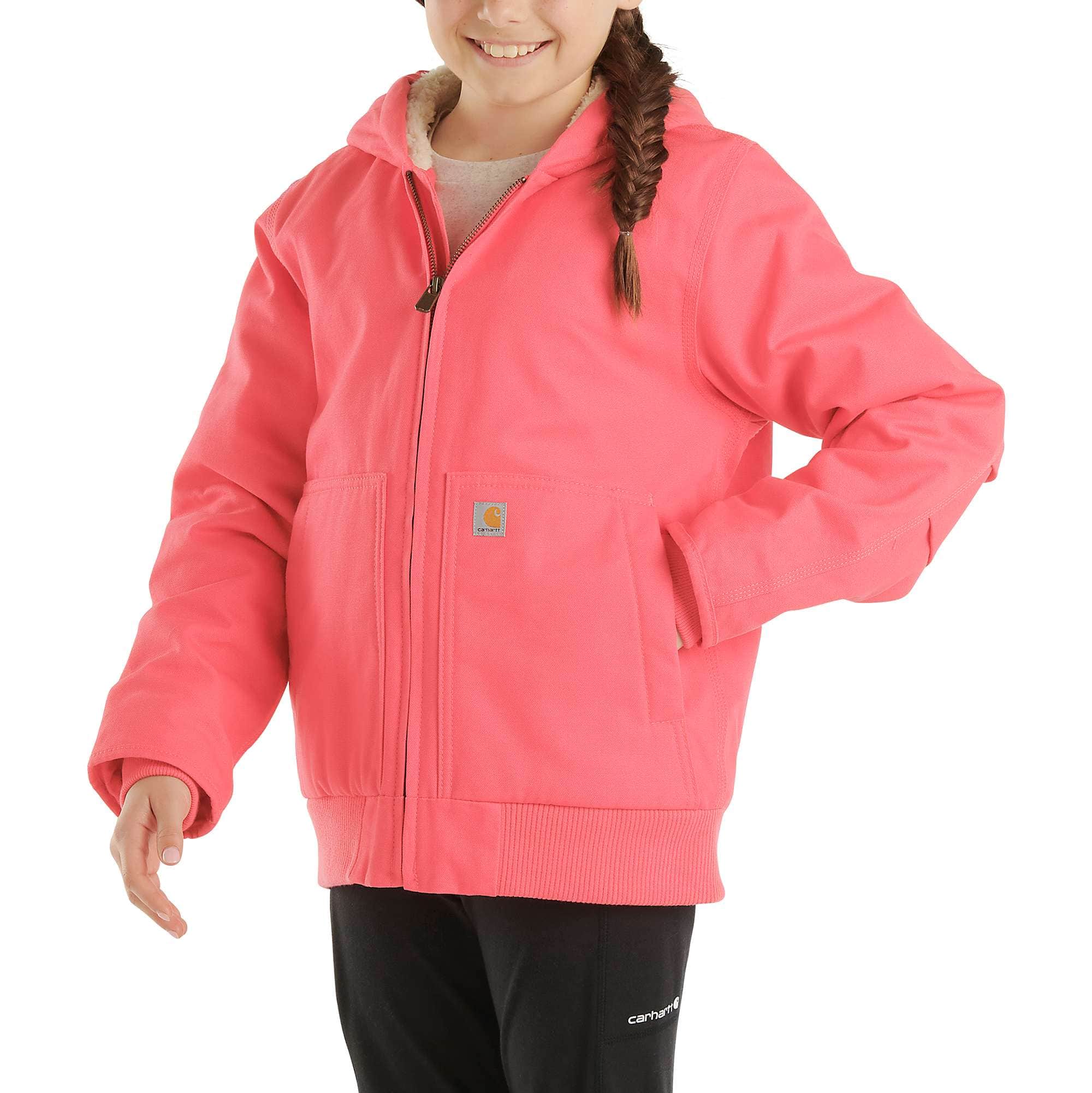 Girls' long sleeve active jac flannel sherpa lined (child/youth)