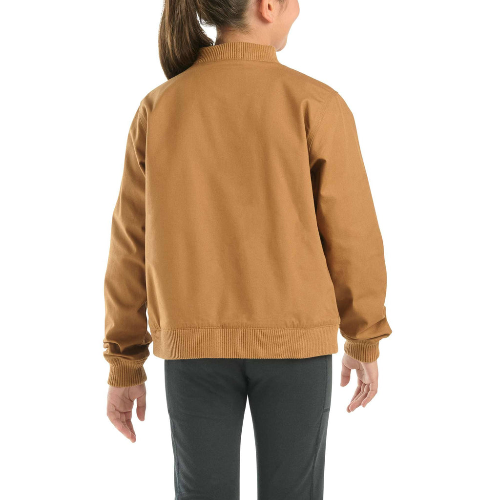 Girls' long-sleeve rugged flex® canvas jacket (child/youth)