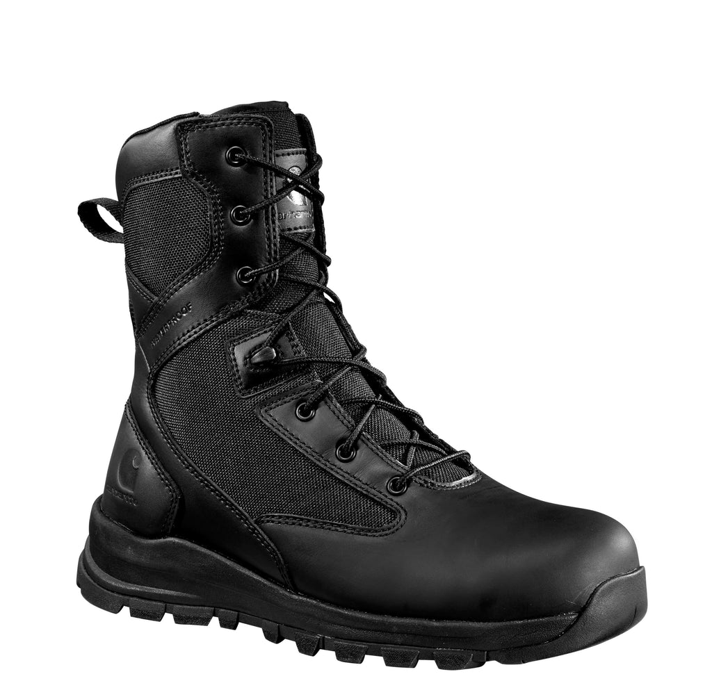 Gilmore waterproof 8" side zip nano toe boot