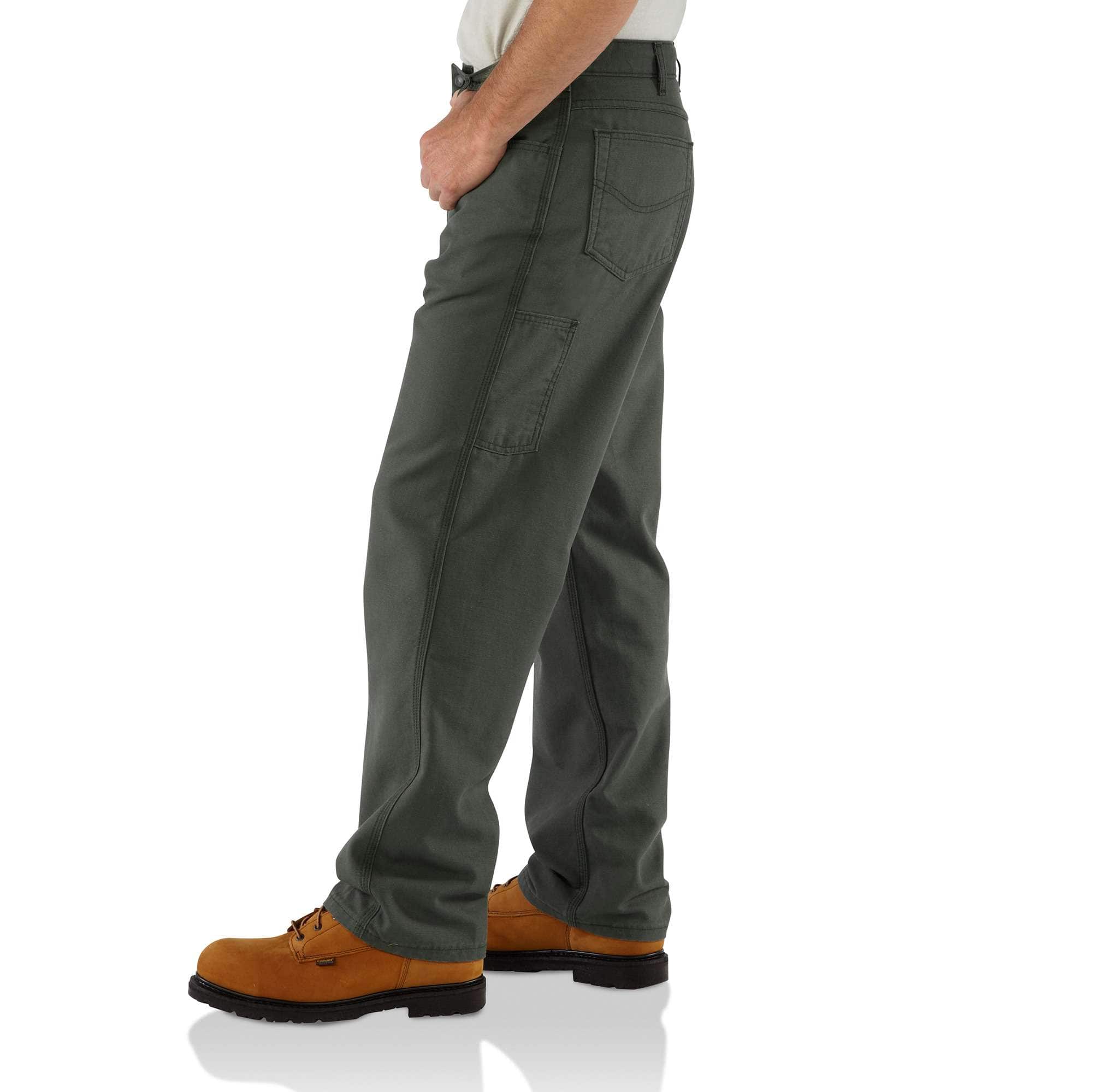 Men's fr loose fit straight leg canvas pants - flame resistant pants 