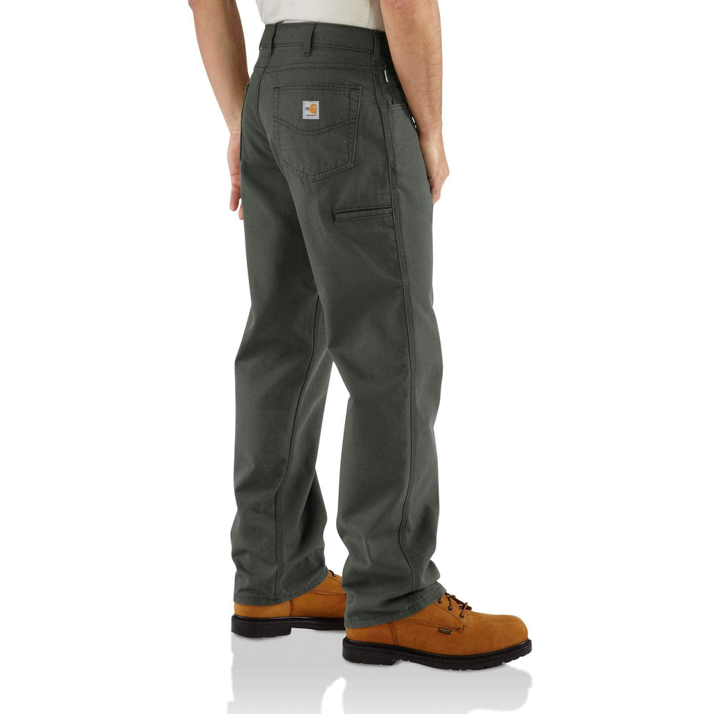 Men's fr loose fit straight leg canvas pants - flame resistant pants 