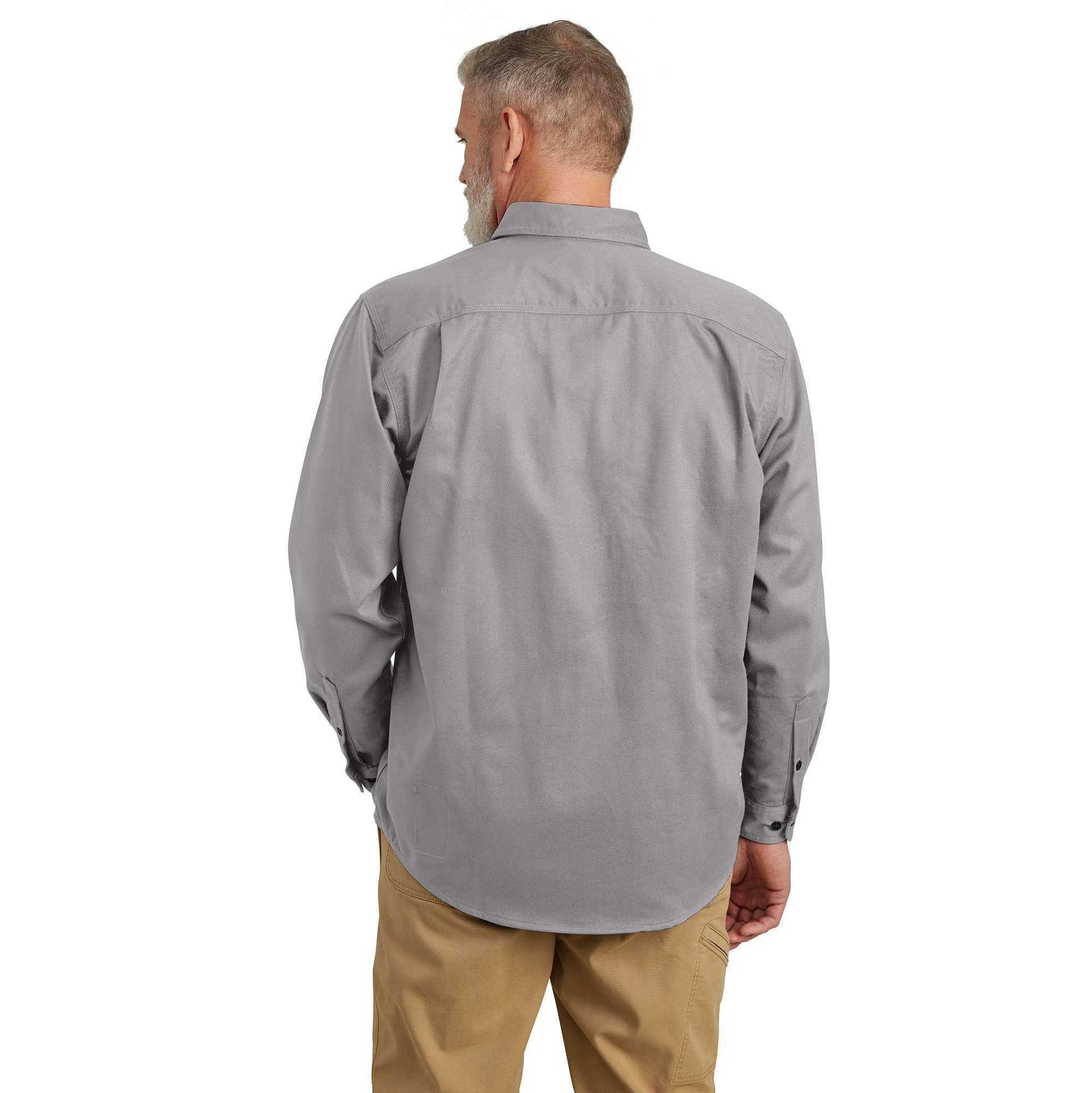 Men's fr loose fit twill long sleeve shirt