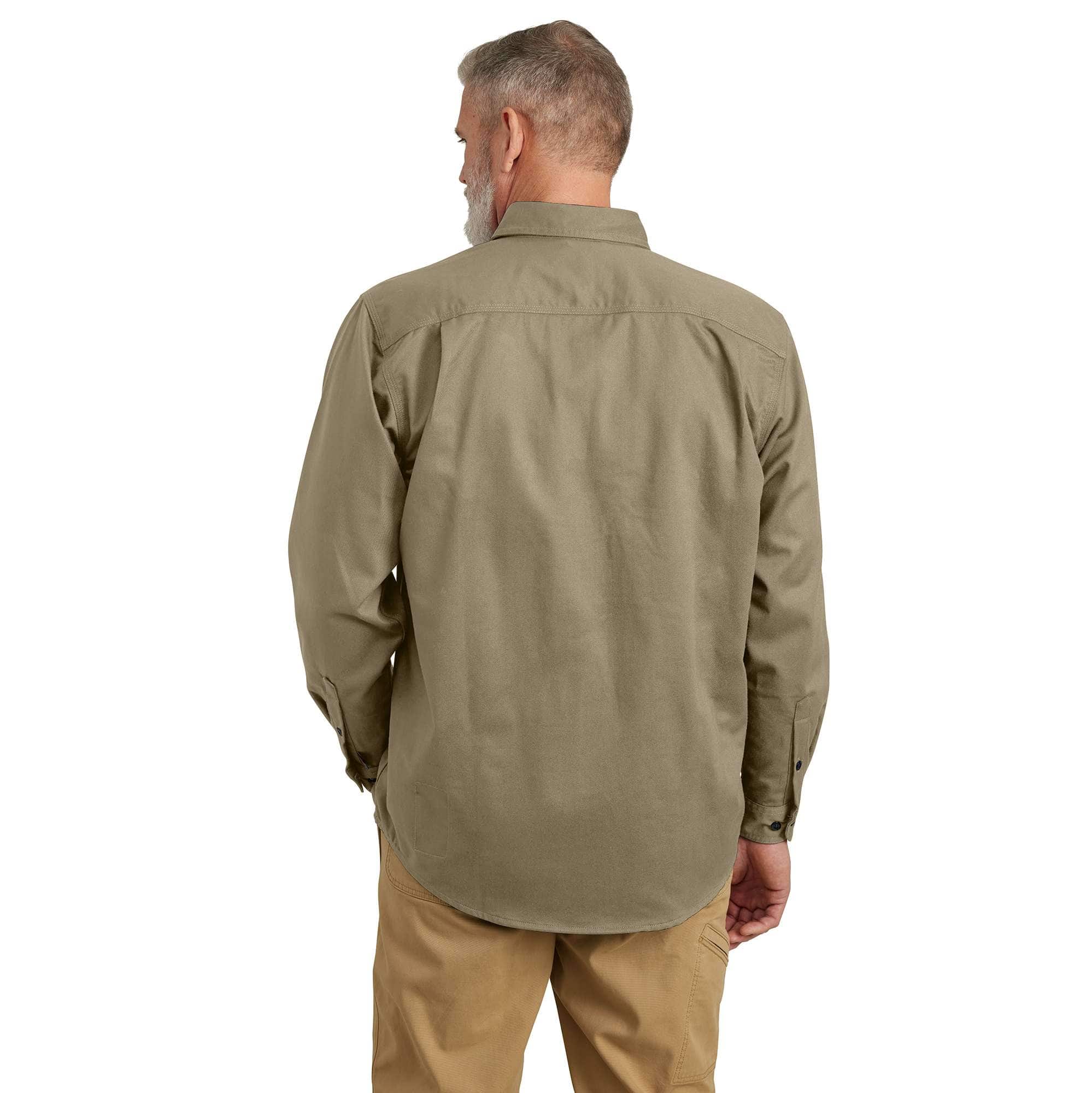 Men's fr loose fit twill long sleeve shirt