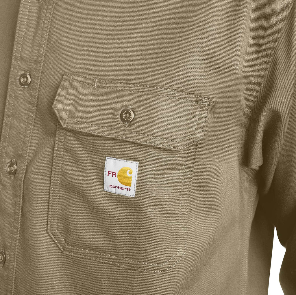 Men's fr loose fit twill long sleeve shirt