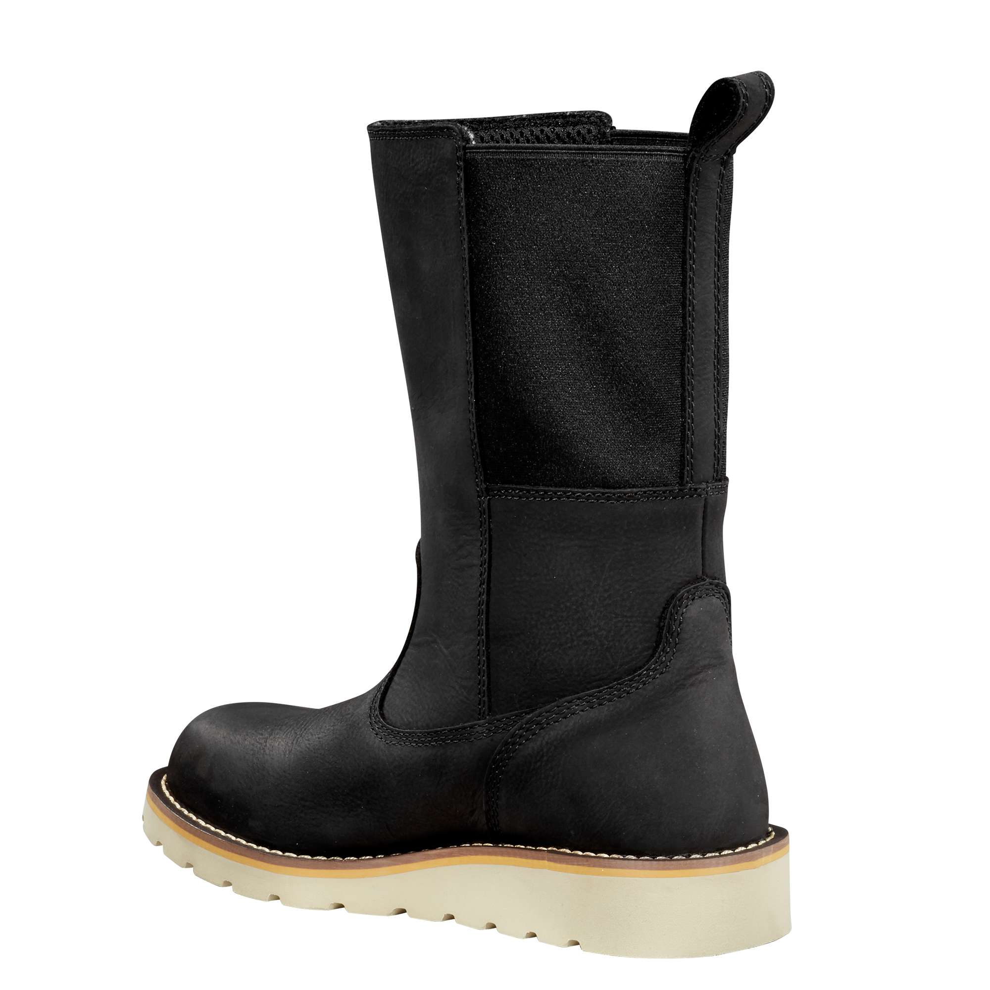 Women's waterproof 10" soft toe wellington wedge boot