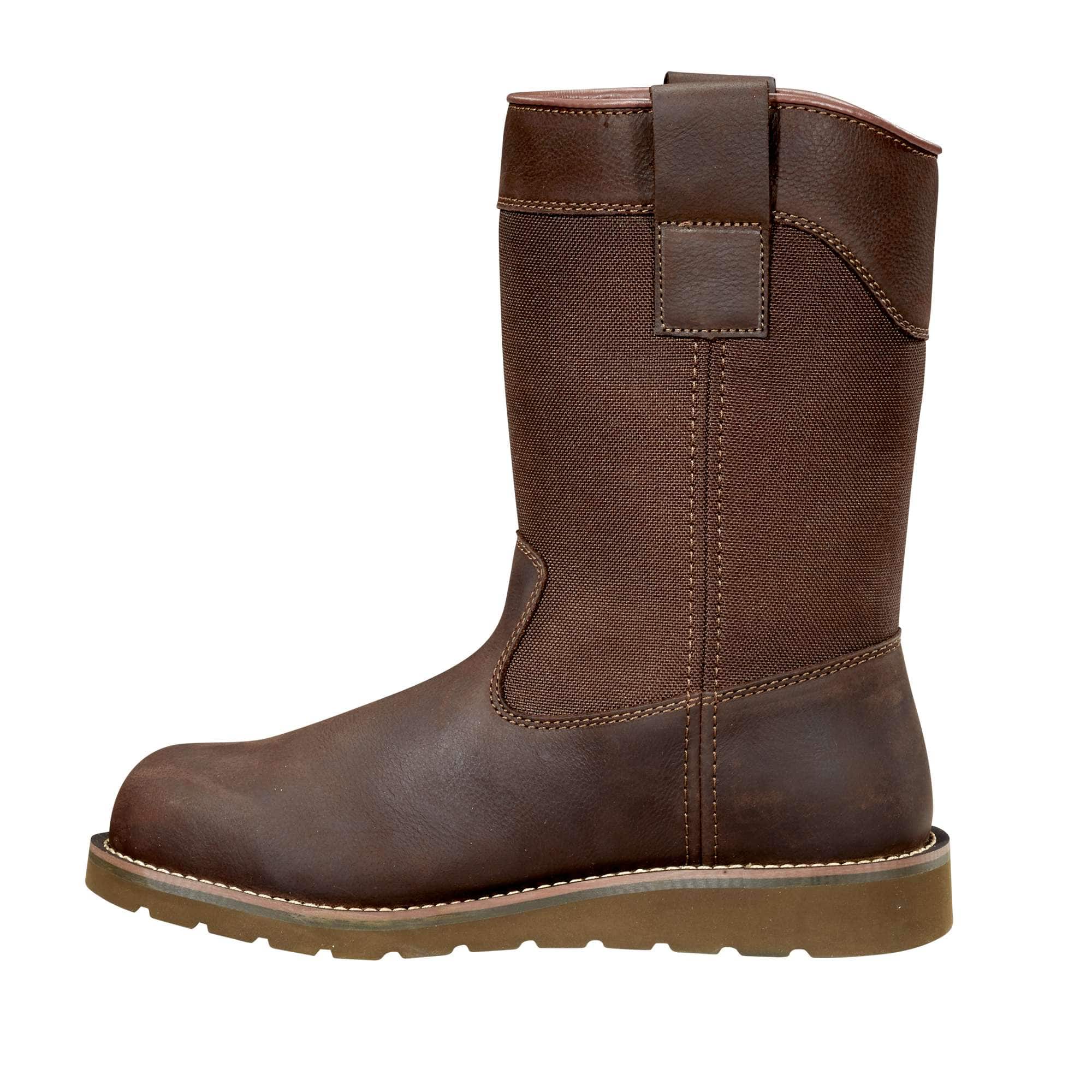 Waterproof 10" steel toe wellington wedge boot