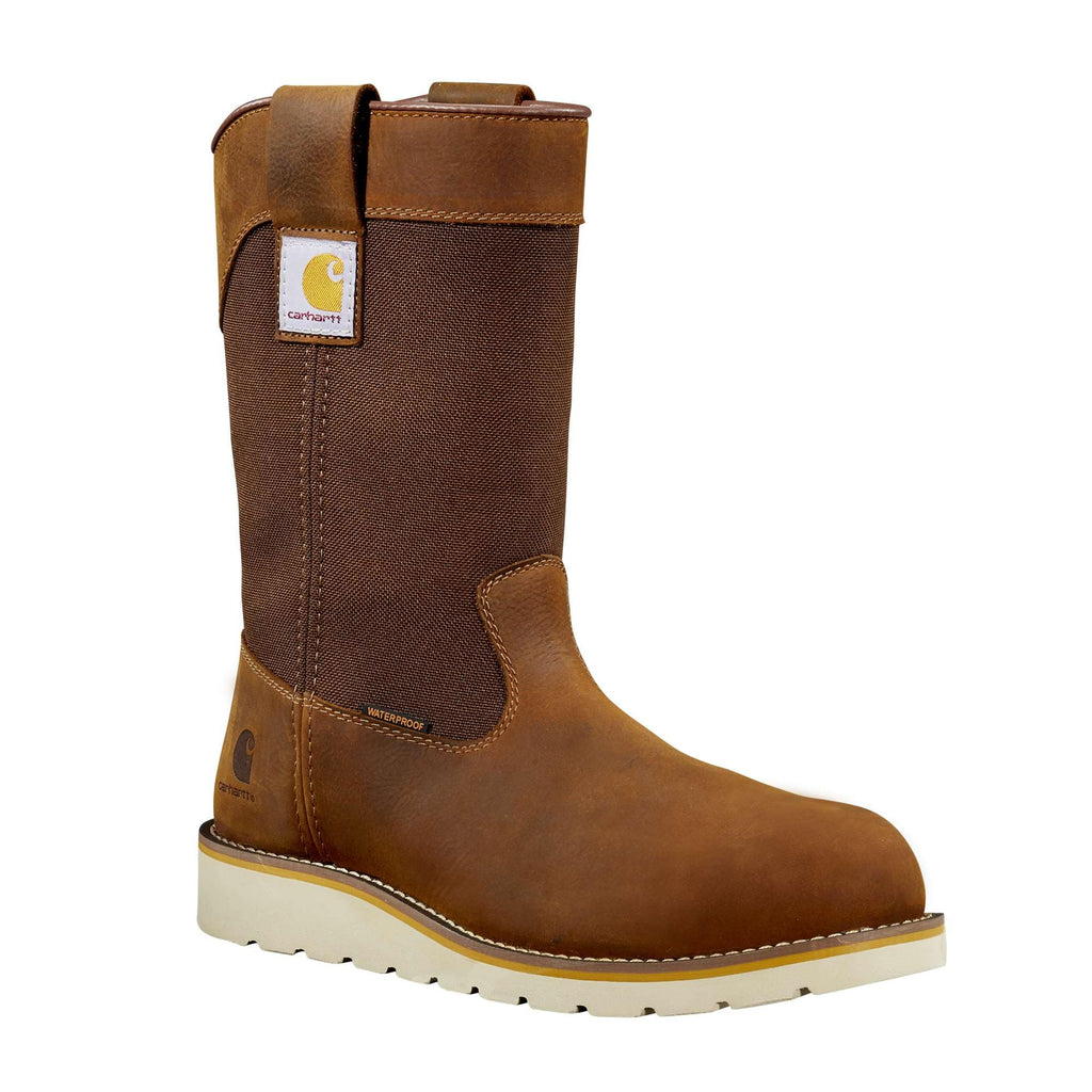 Waterproof 10" steel toe wellington wedge boot