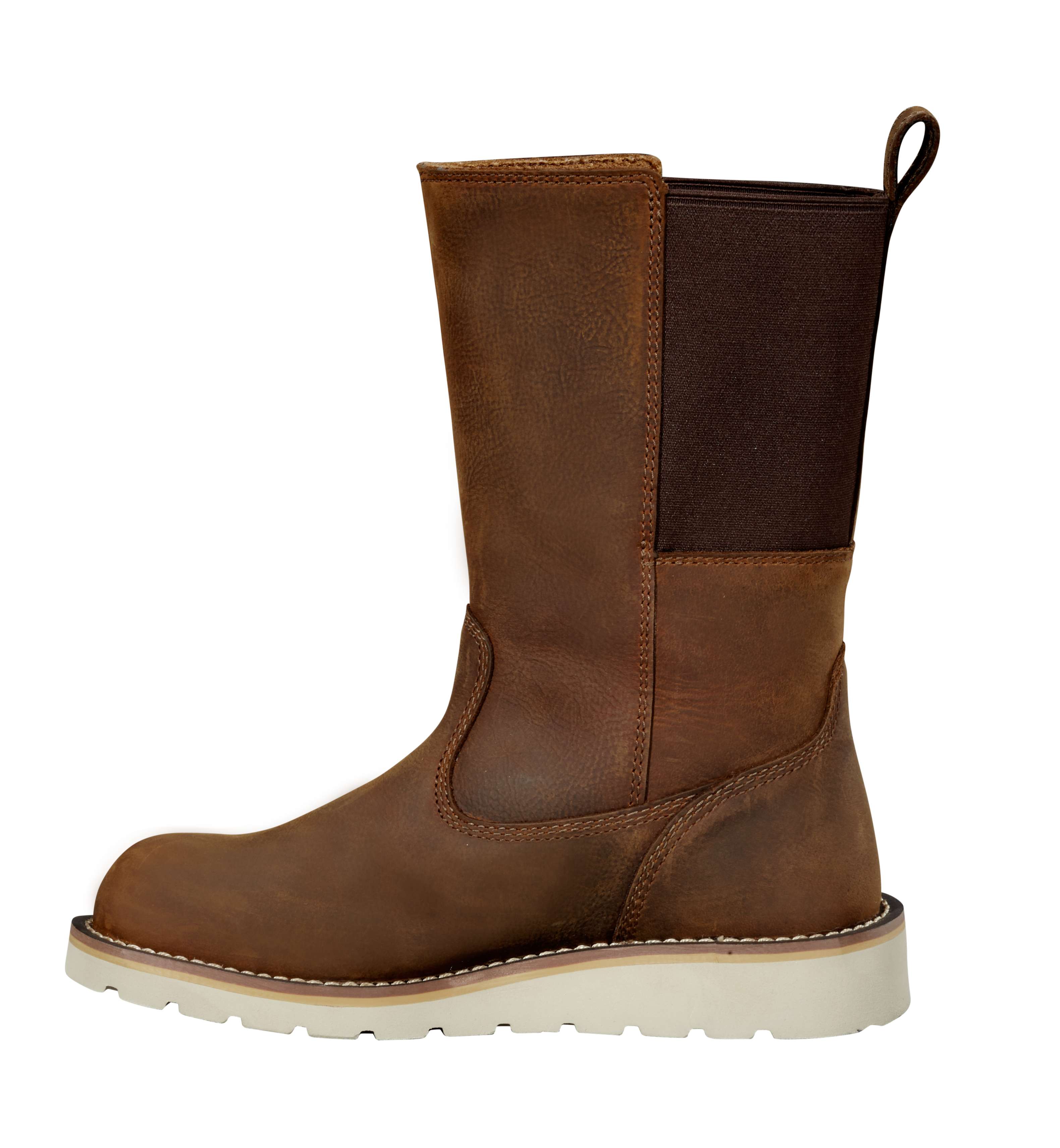 Women's waterproof 10" steel toe wellington wedge boot
