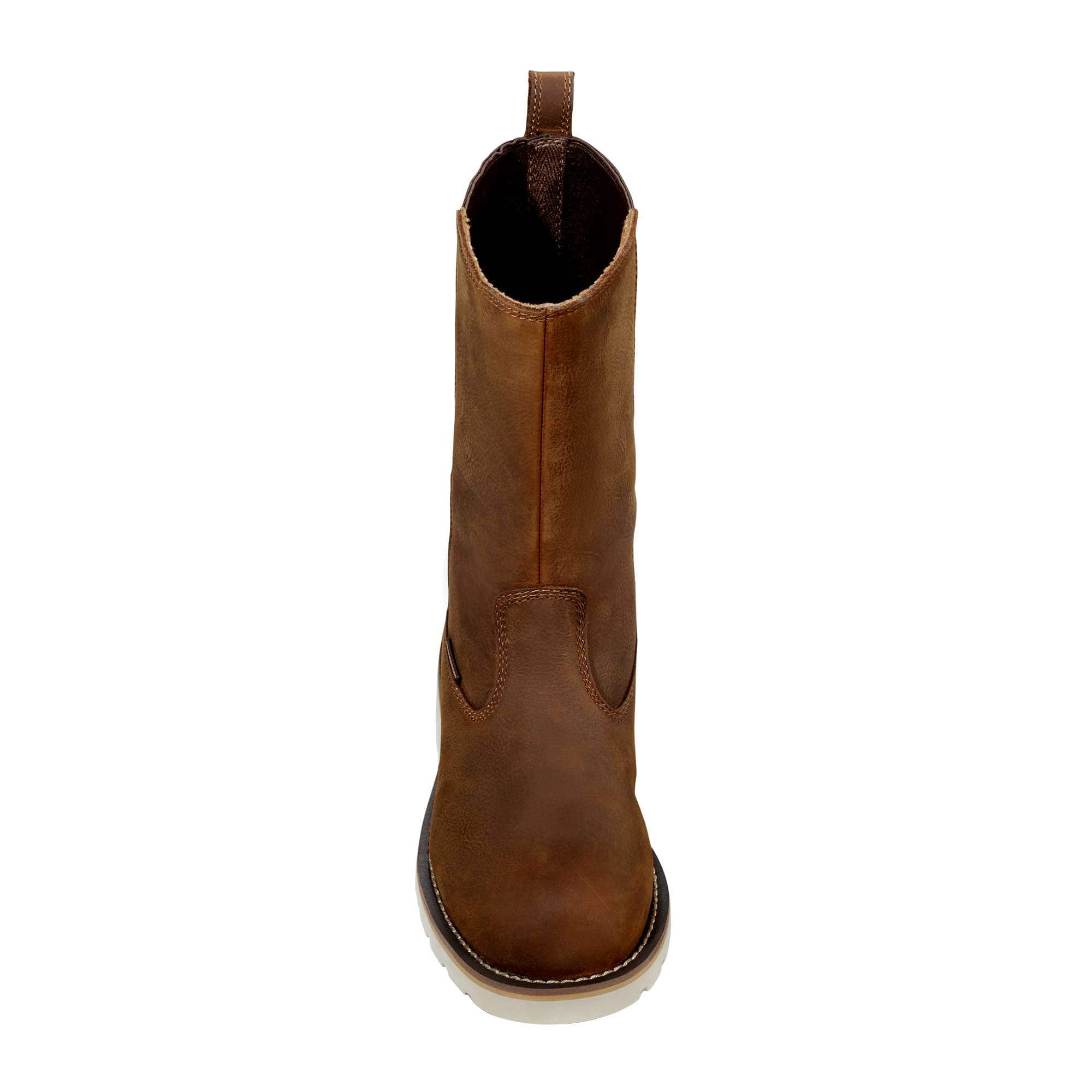 Women's waterproof 10" steel toe wellington wedge boot