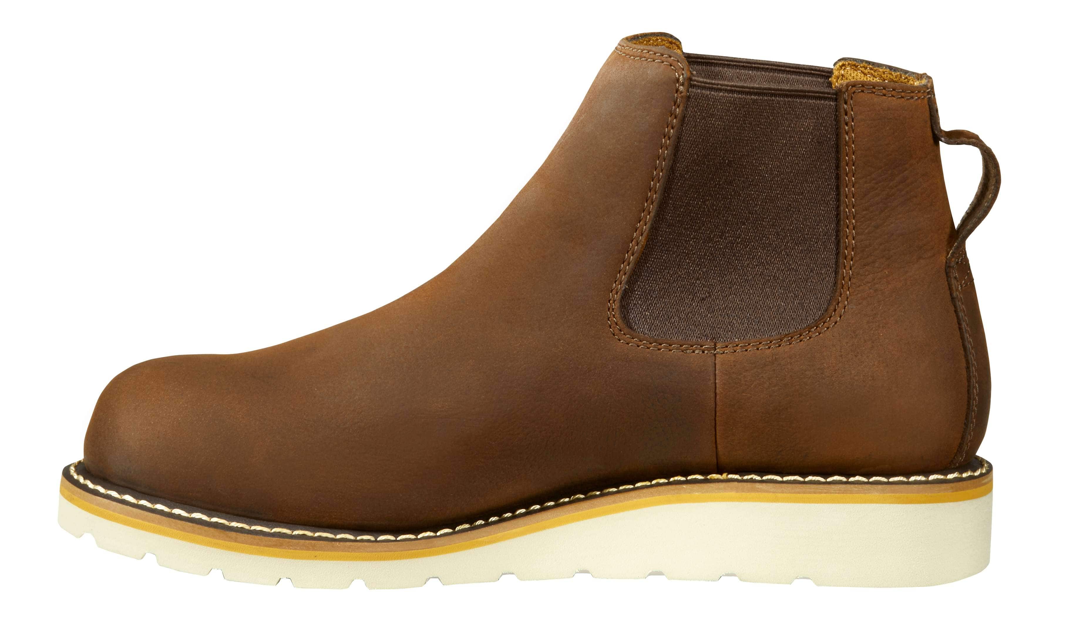 Chelsea steel toe wedge work boot