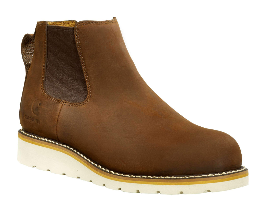Chelsea steel toe wedge work boot