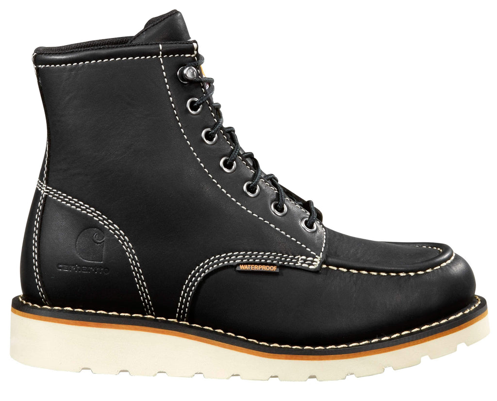 Women's waterproof 6" moc toe wedge boot