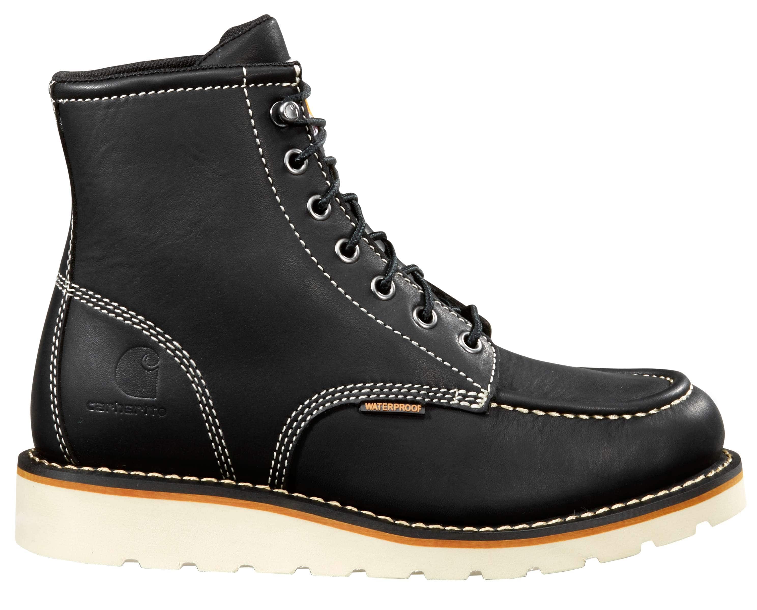 Women's waterproof 6" moc toe wedge boot