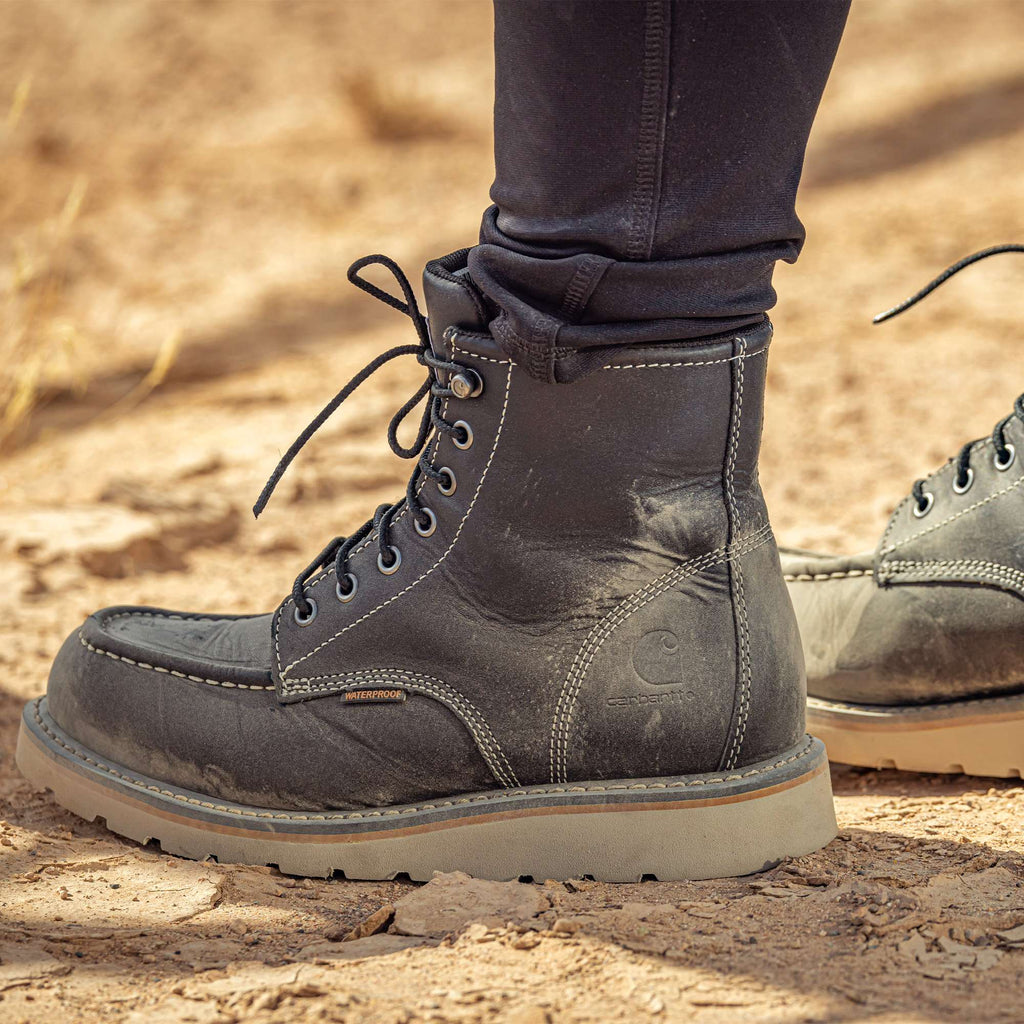 Women's waterproof 6" moc toe wedge boot