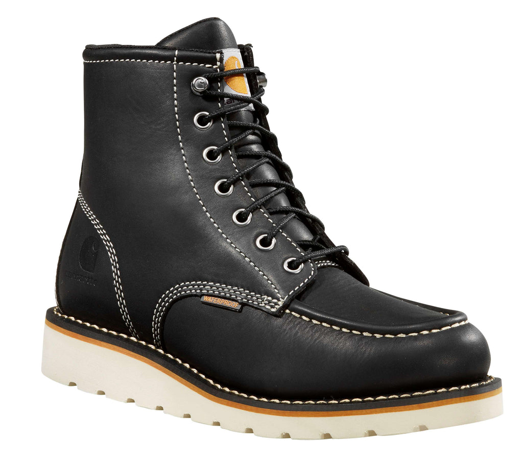 Women's waterproof 6" moc toe wedge boot