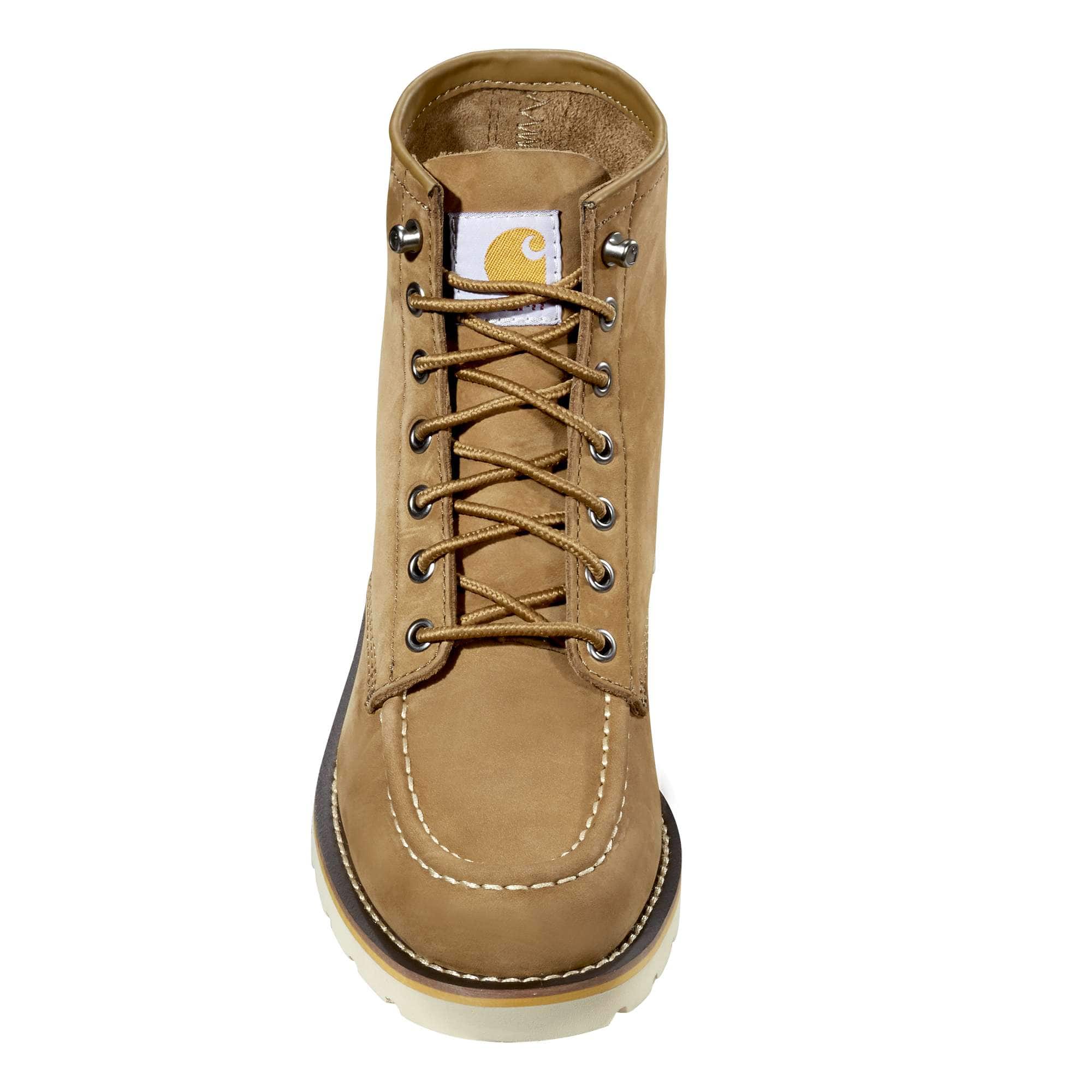 Women's 6" moc toe wedge boot