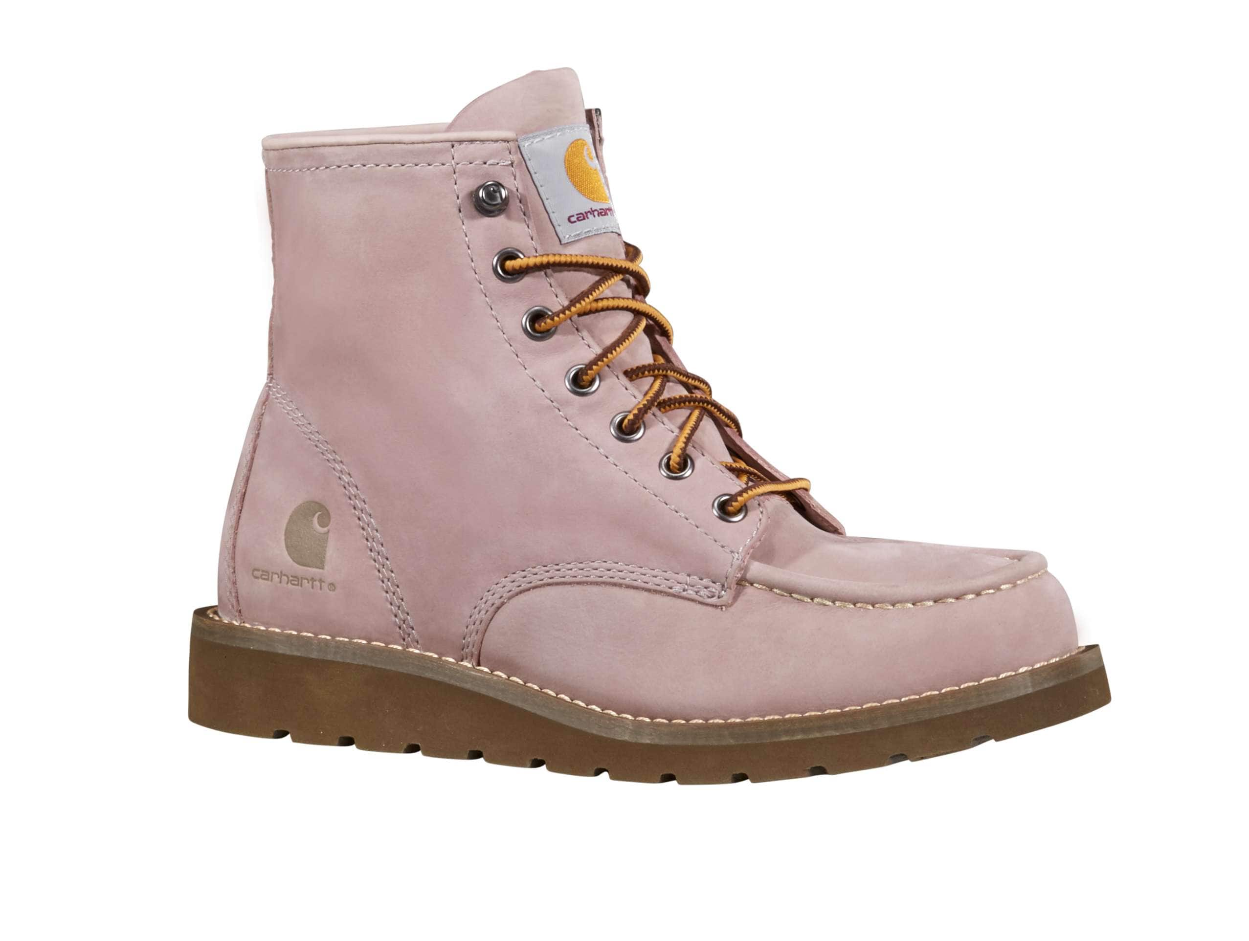 Women's 6" moc toe wedge boot