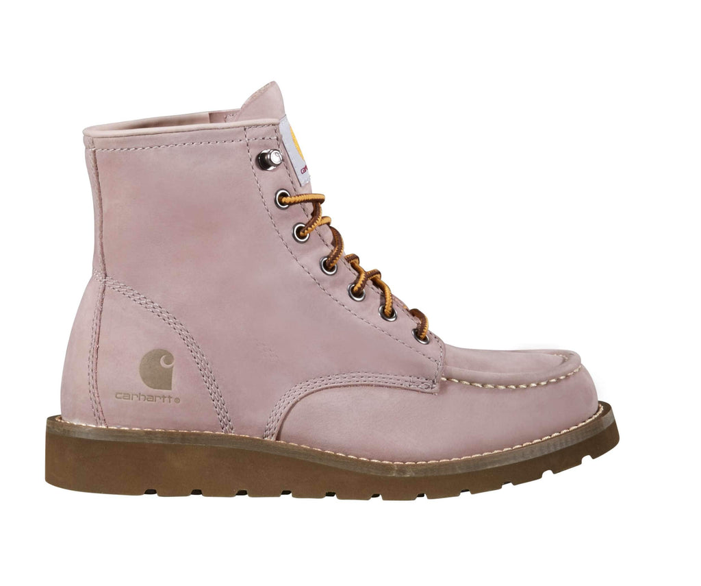 Women's 6" moc toe wedge boot