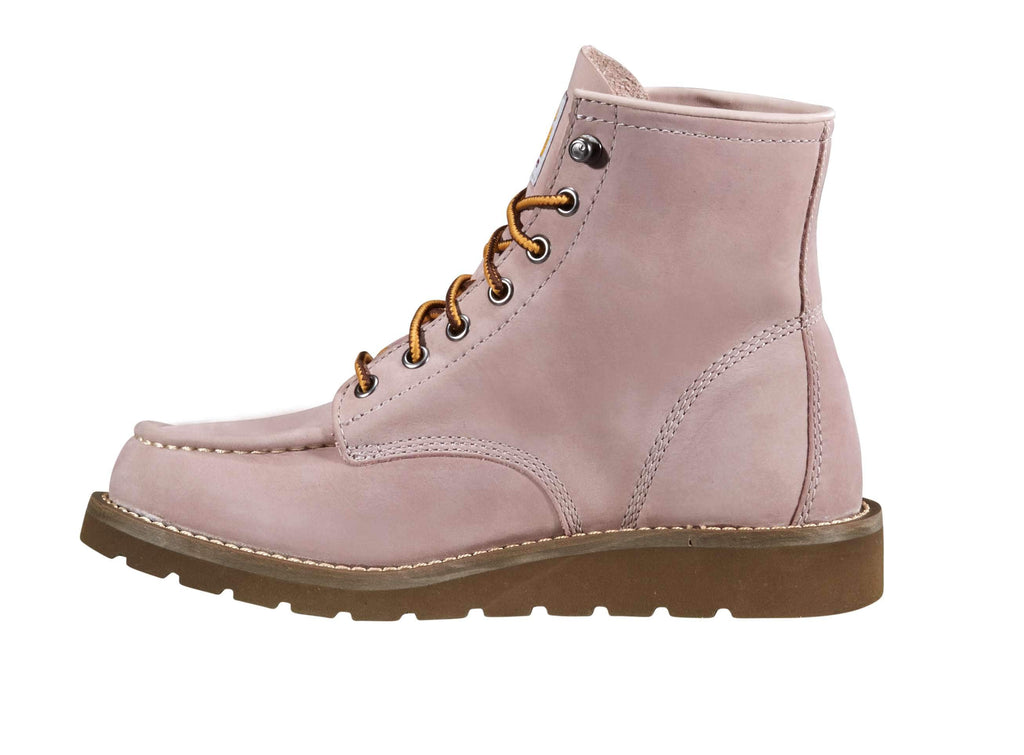 Women's 6" moc toe wedge boot